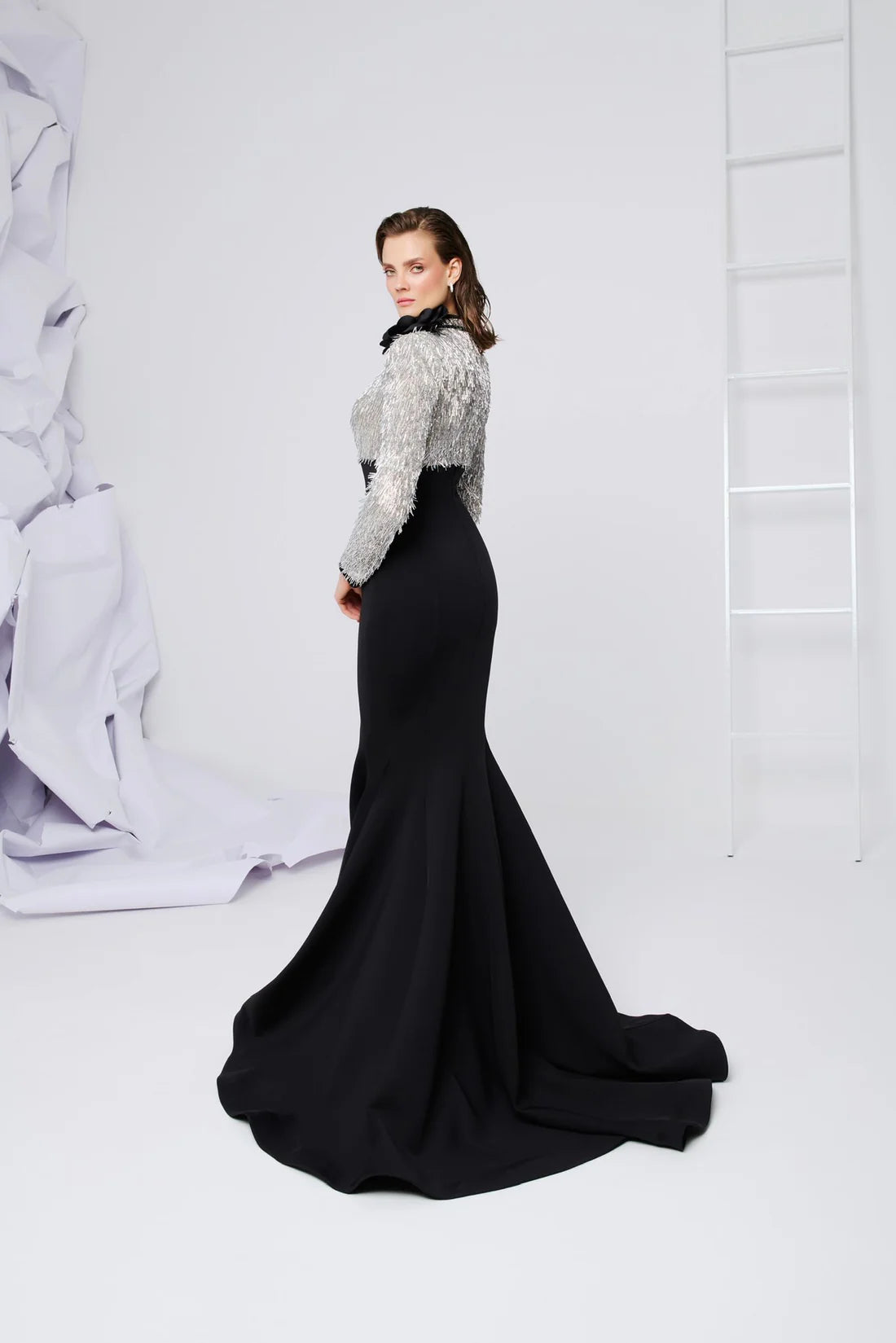 Fouad Sarkis F02859 Couture Evening Gown