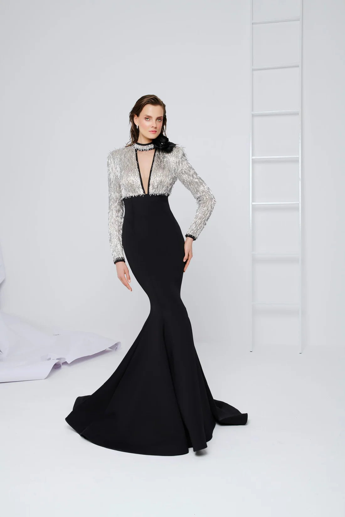 Fouad Sarkis F02859 Couture Evening Gown