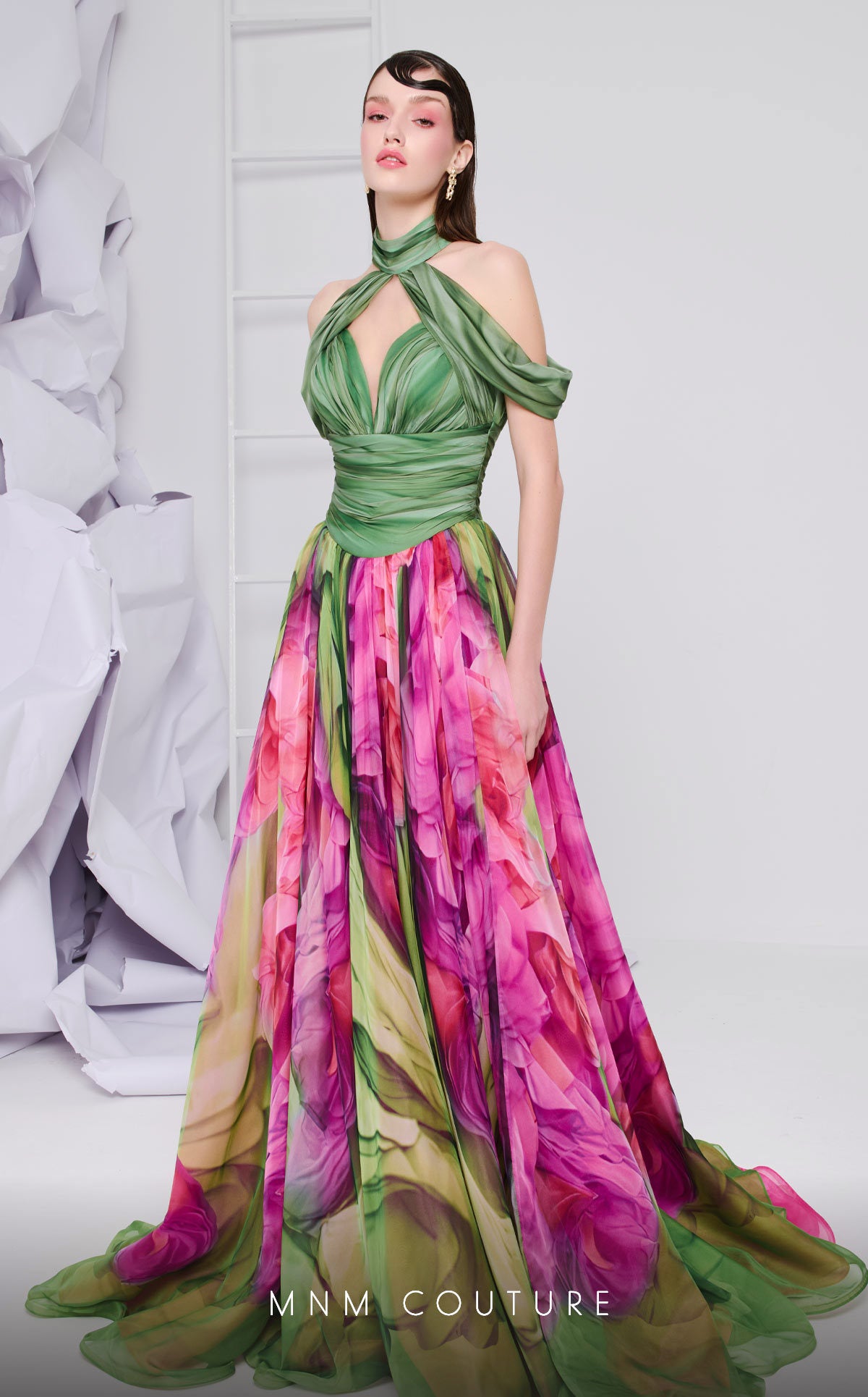 Fouad Sarkis F02864 Couture Evening Gown