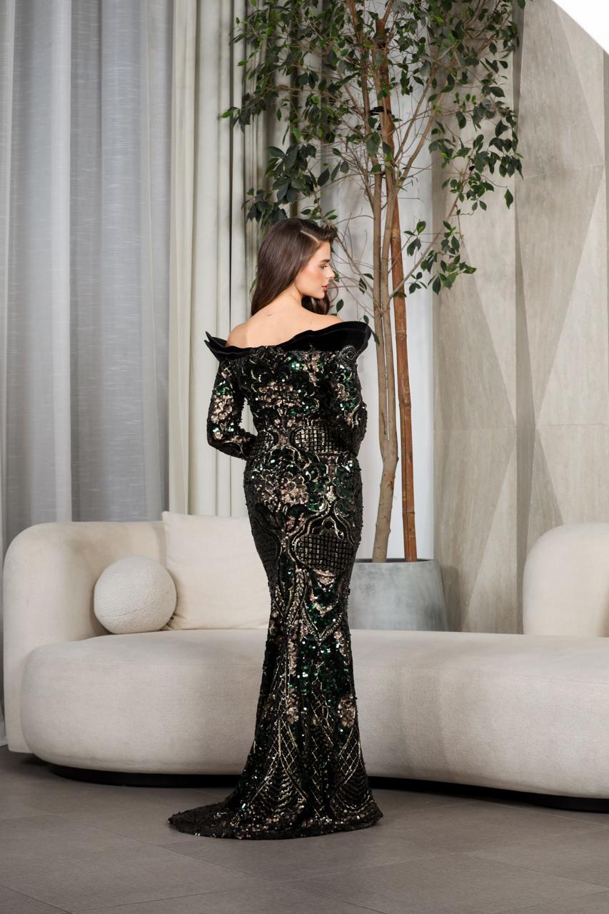 Fouad Sarkis F02896 Couture Evening Gown