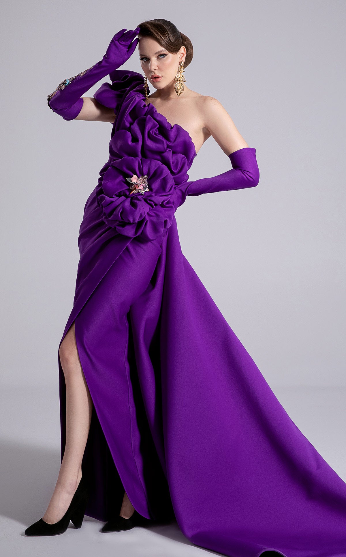 Fouad Sarkis F02904 Couture Evening Gown