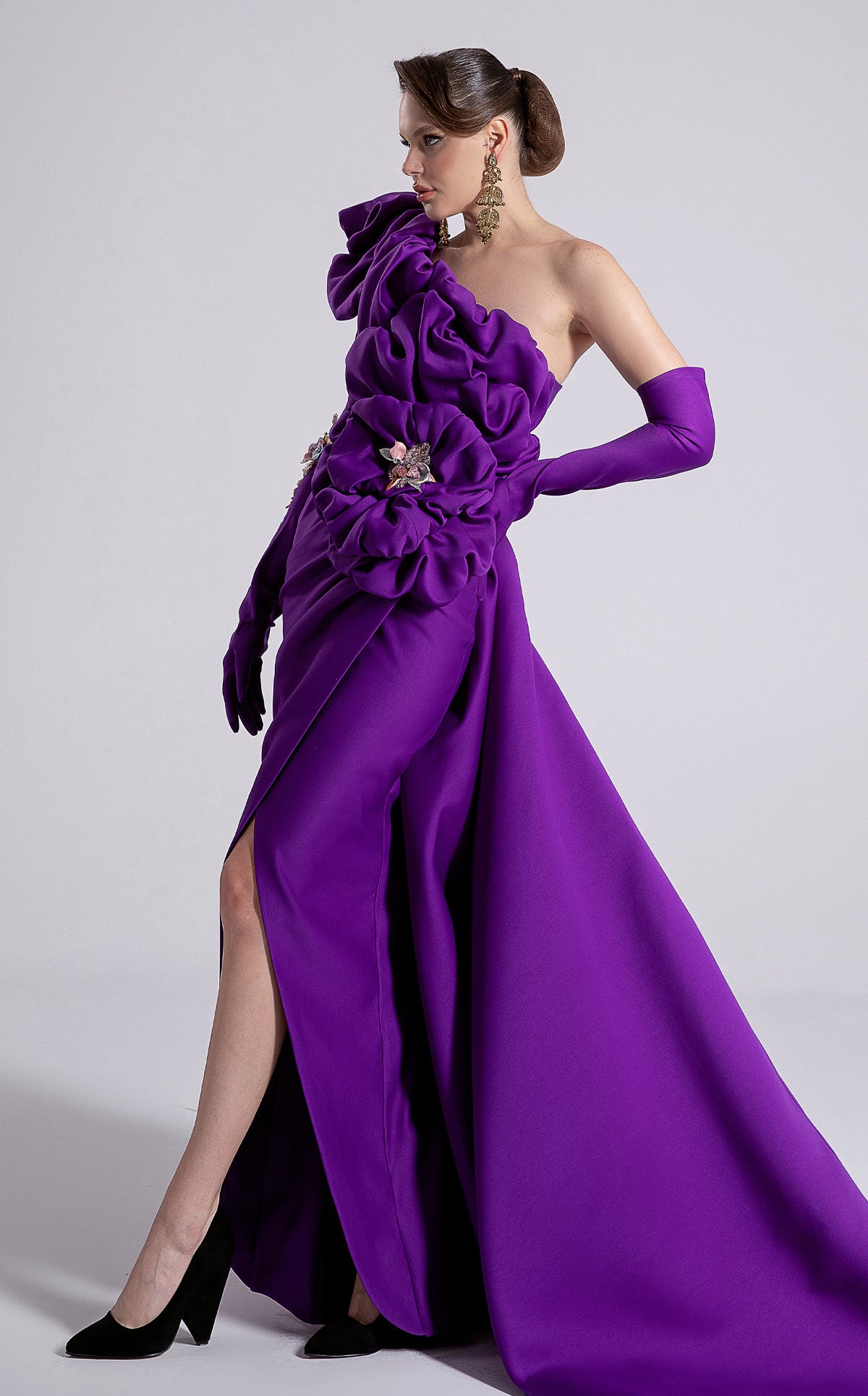 Fouad Sarkis F02904 Couture Evening Gown