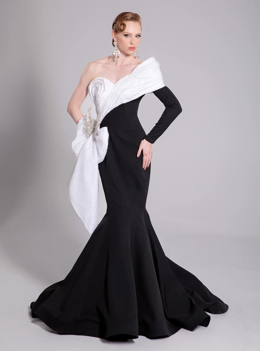 Fouad Sarkis F02907 Couture Evening Gown