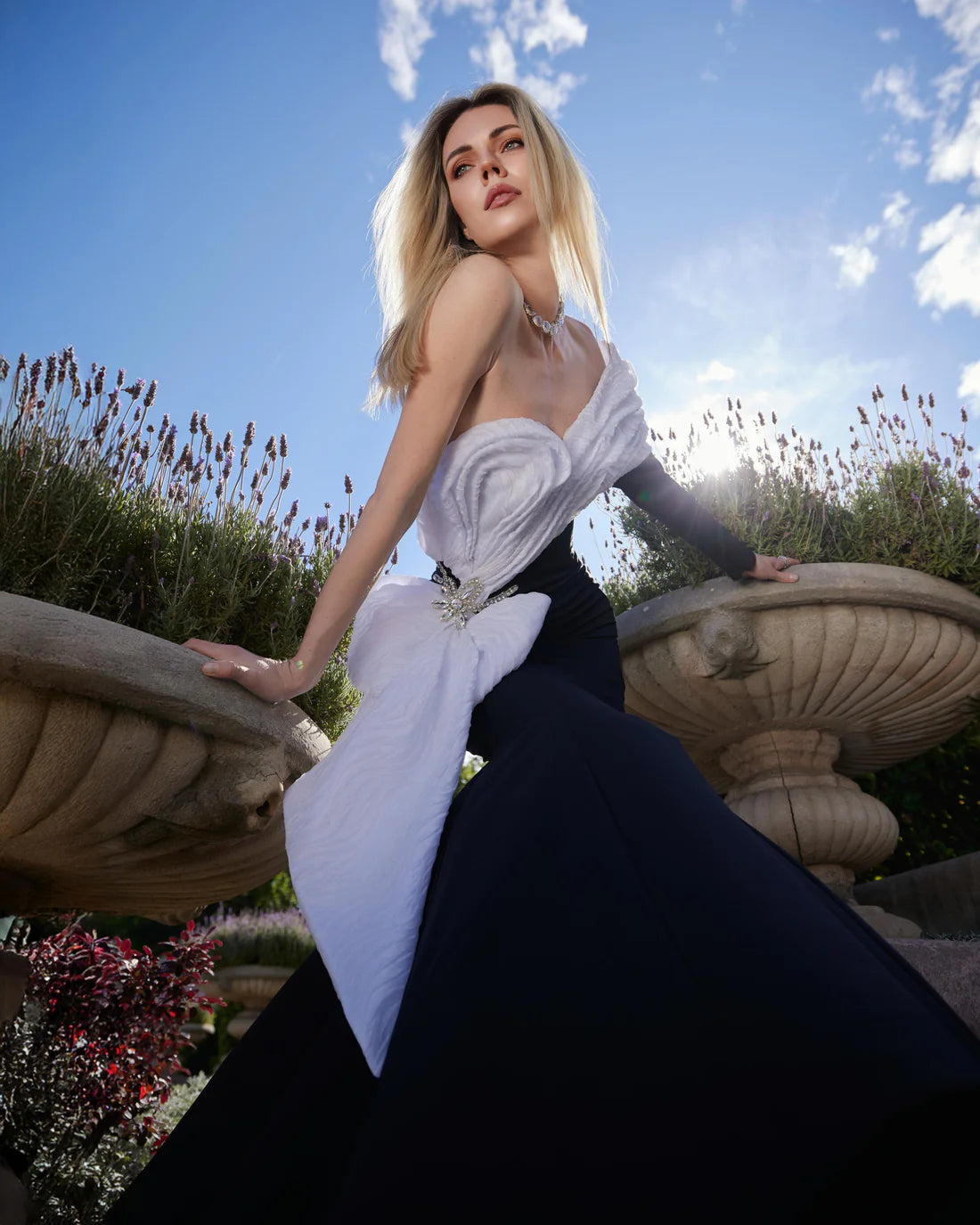 Fouad Sarkis F02907 Couture Evening Gown