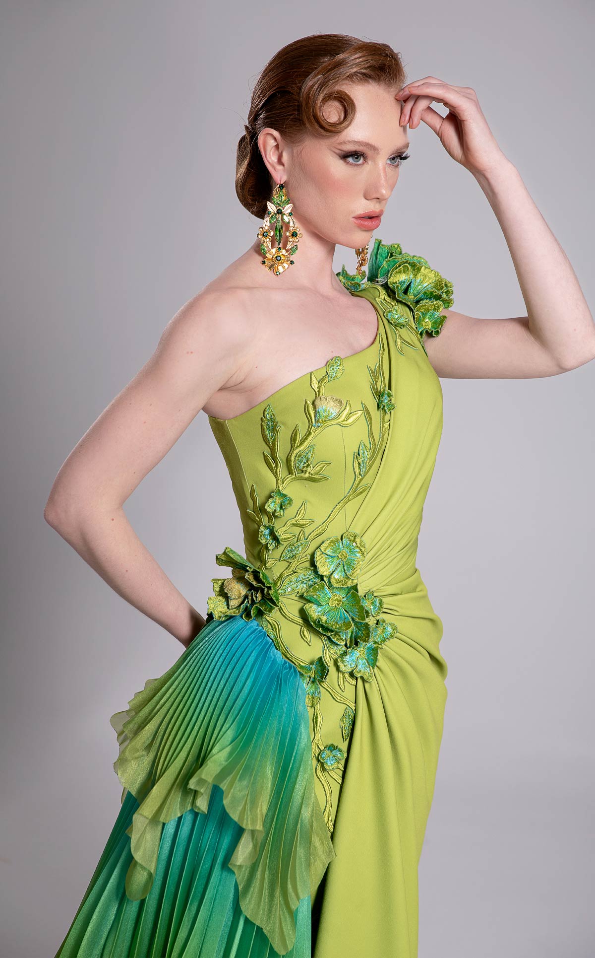 Fouad Sarkis F02911 Couture Evening Gown