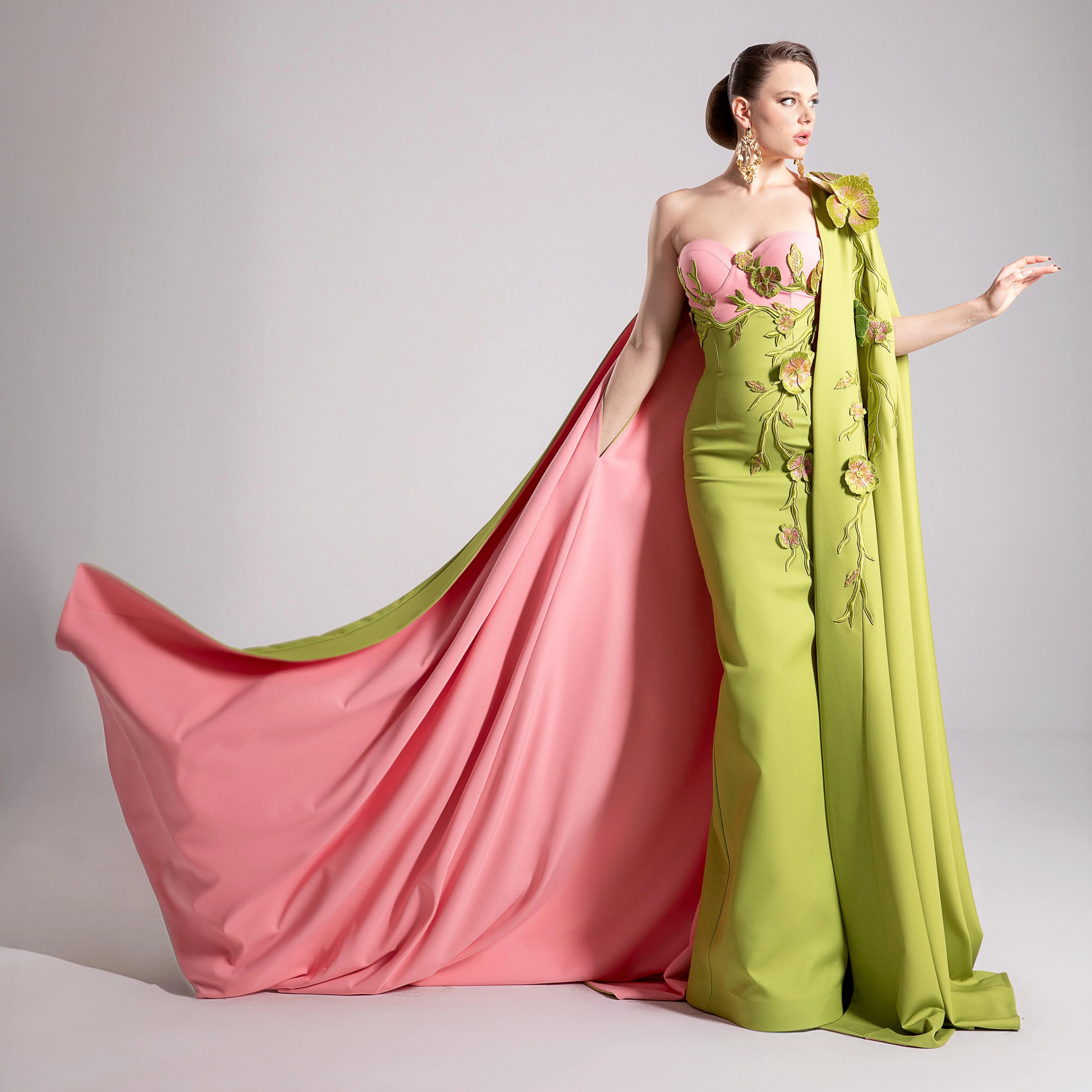 Fouad Sarkis F02917 Couture Evening Gown