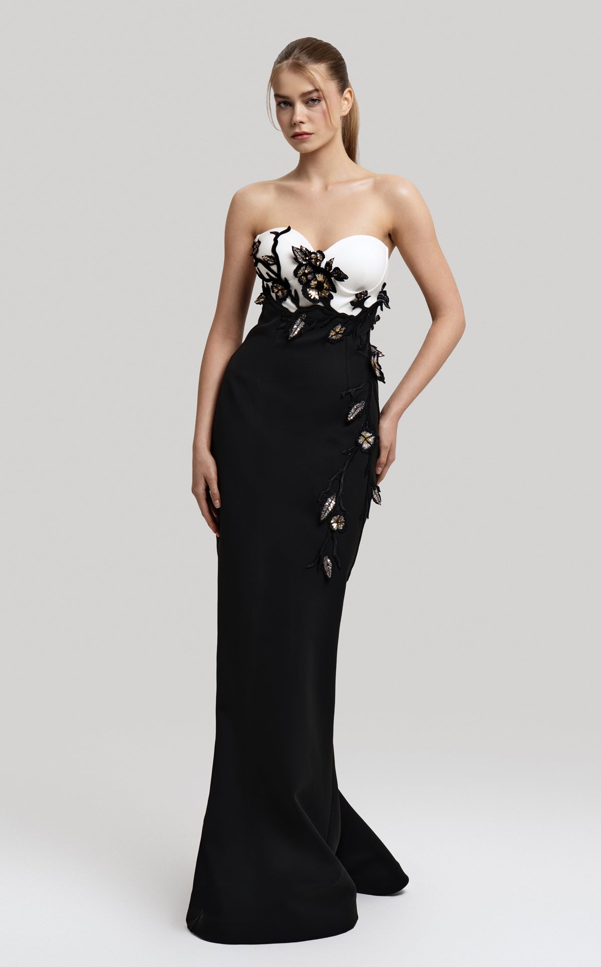 Fouad Sarkis F02917 Couture Evening Gown