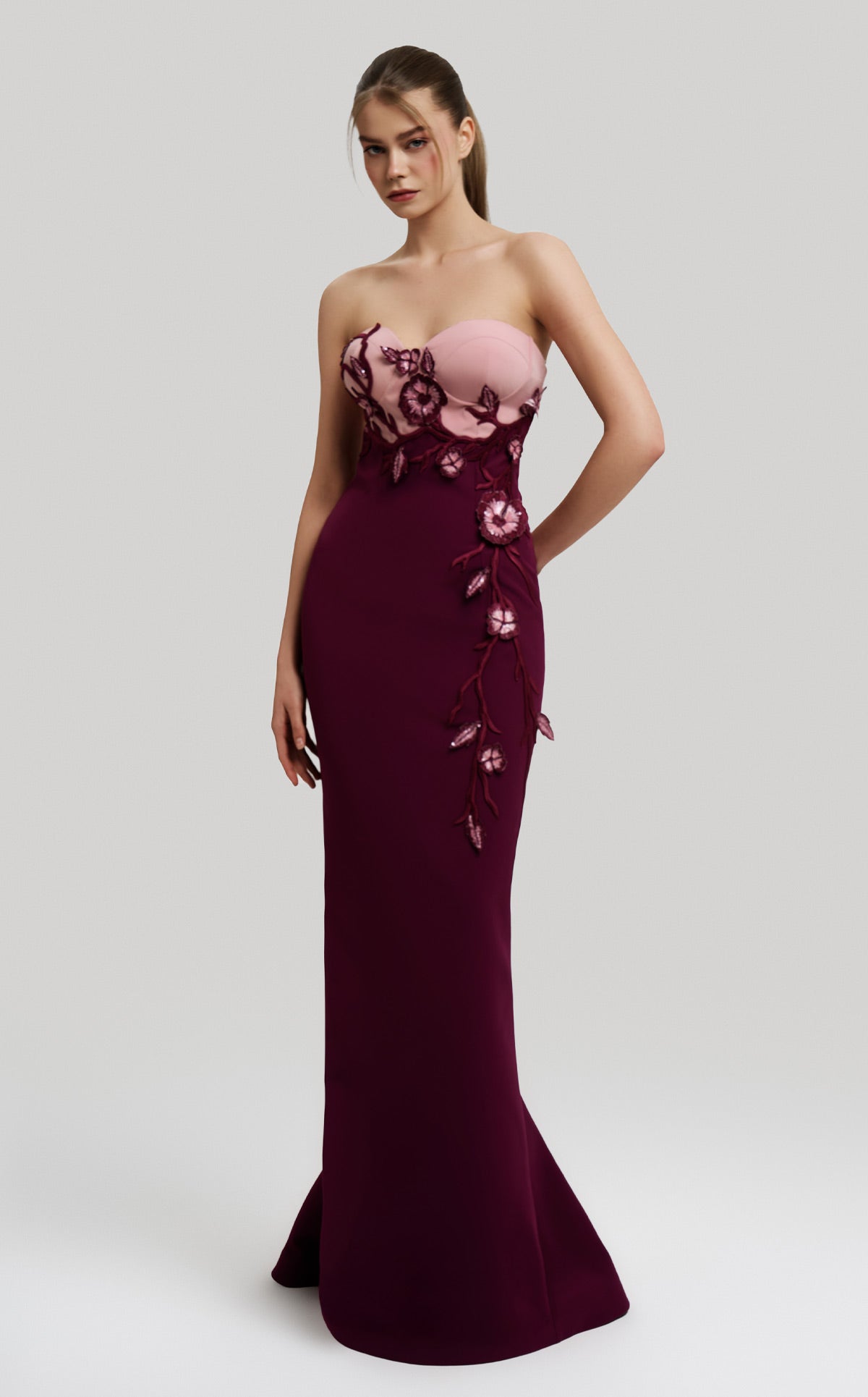 Fouad Sarkis F02917 Couture Evening Gown