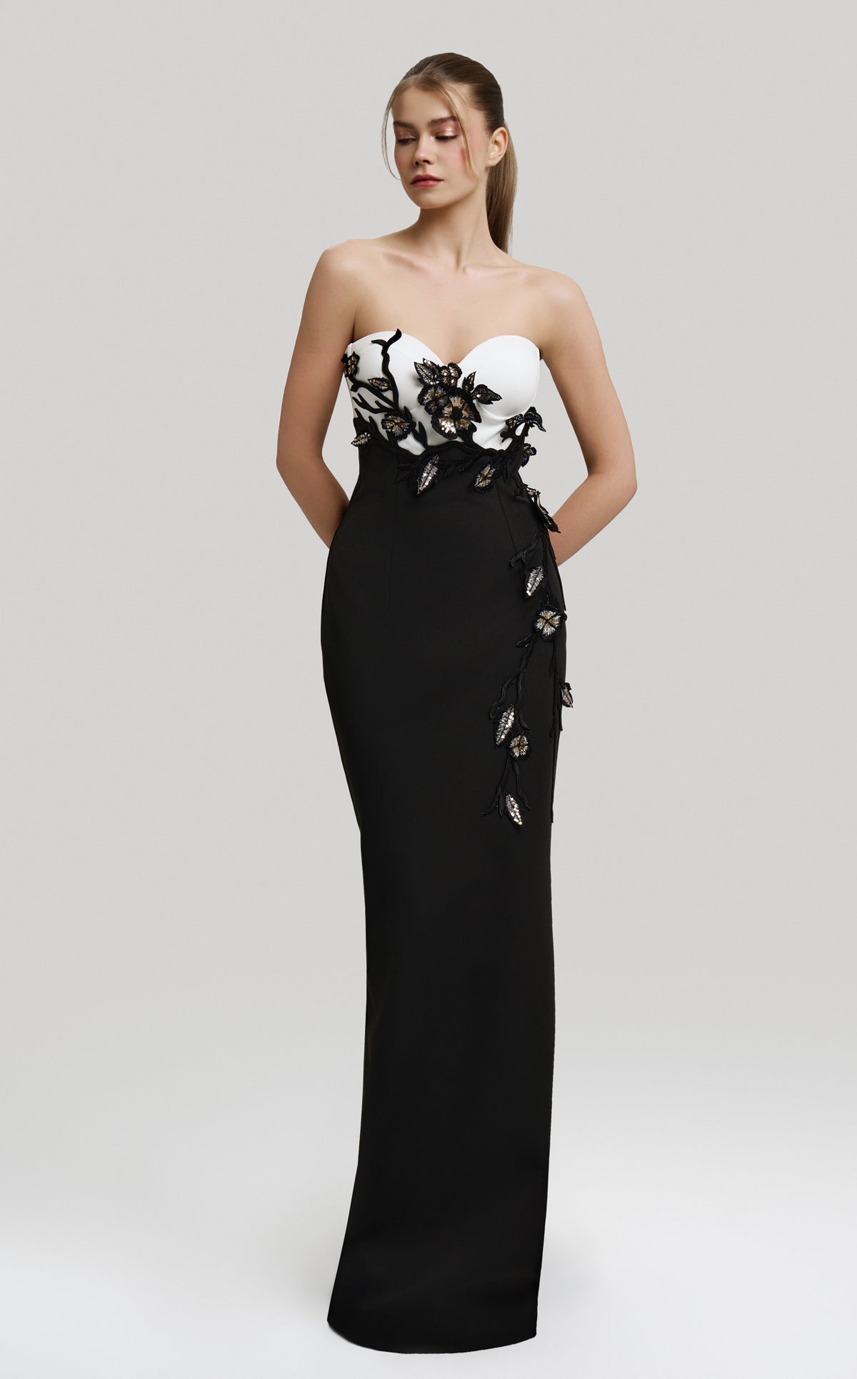 Fouad Sarkis F02917 Couture Evening Gown