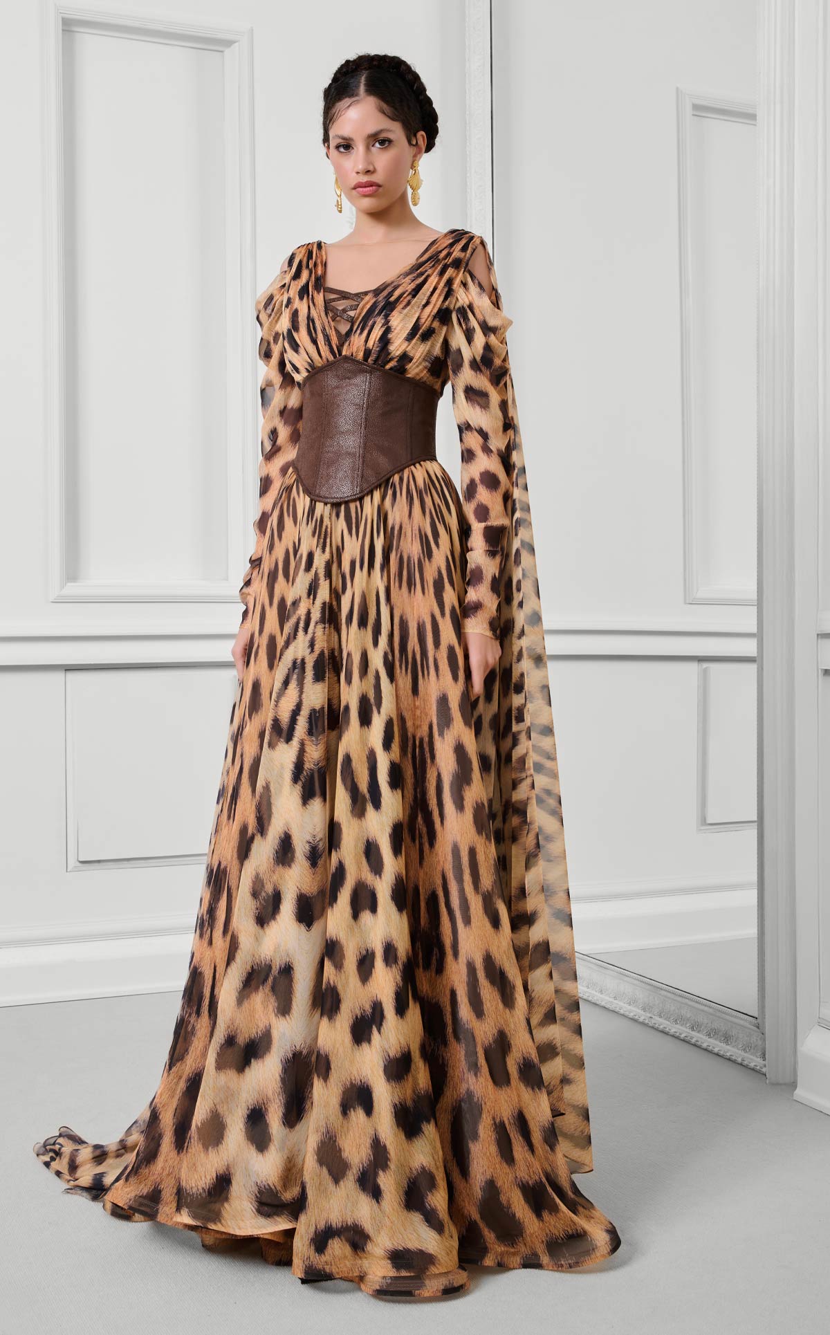 Fouad Sarkis F02921 Couture Evening Gown