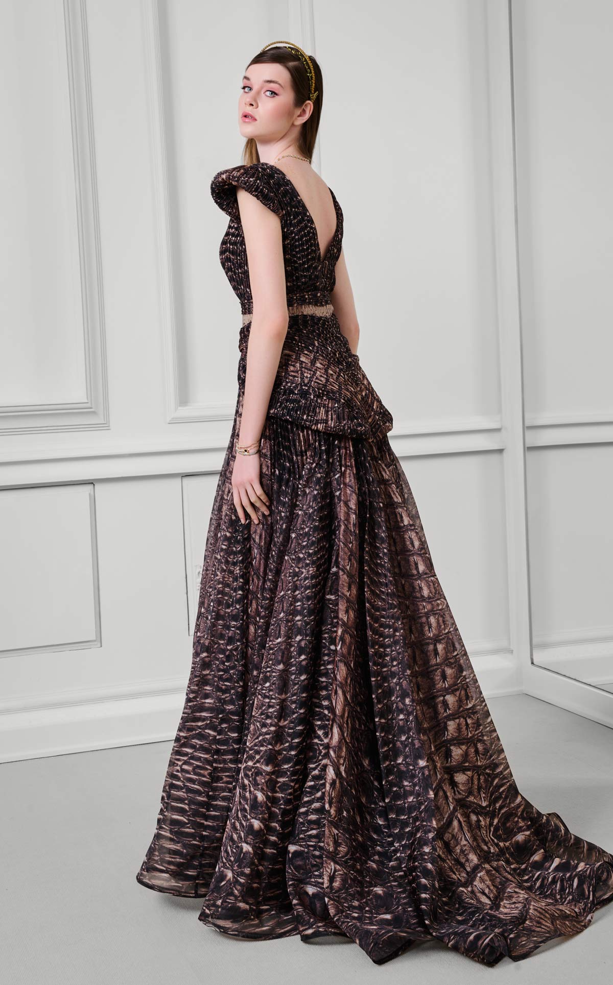 Fouad Sarkis F02922 Couture Evening Gown