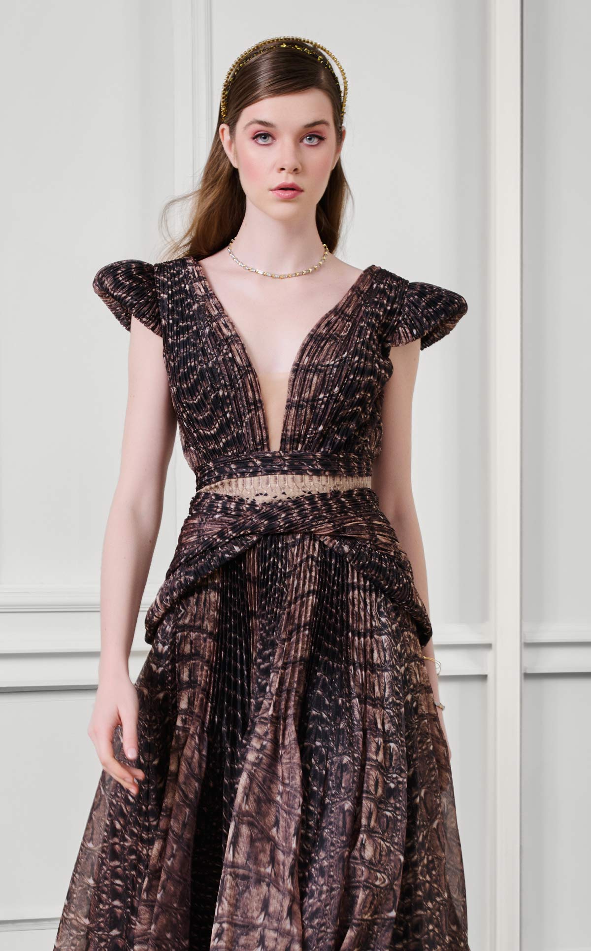 Fouad Sarkis F02922 Couture Evening Gown