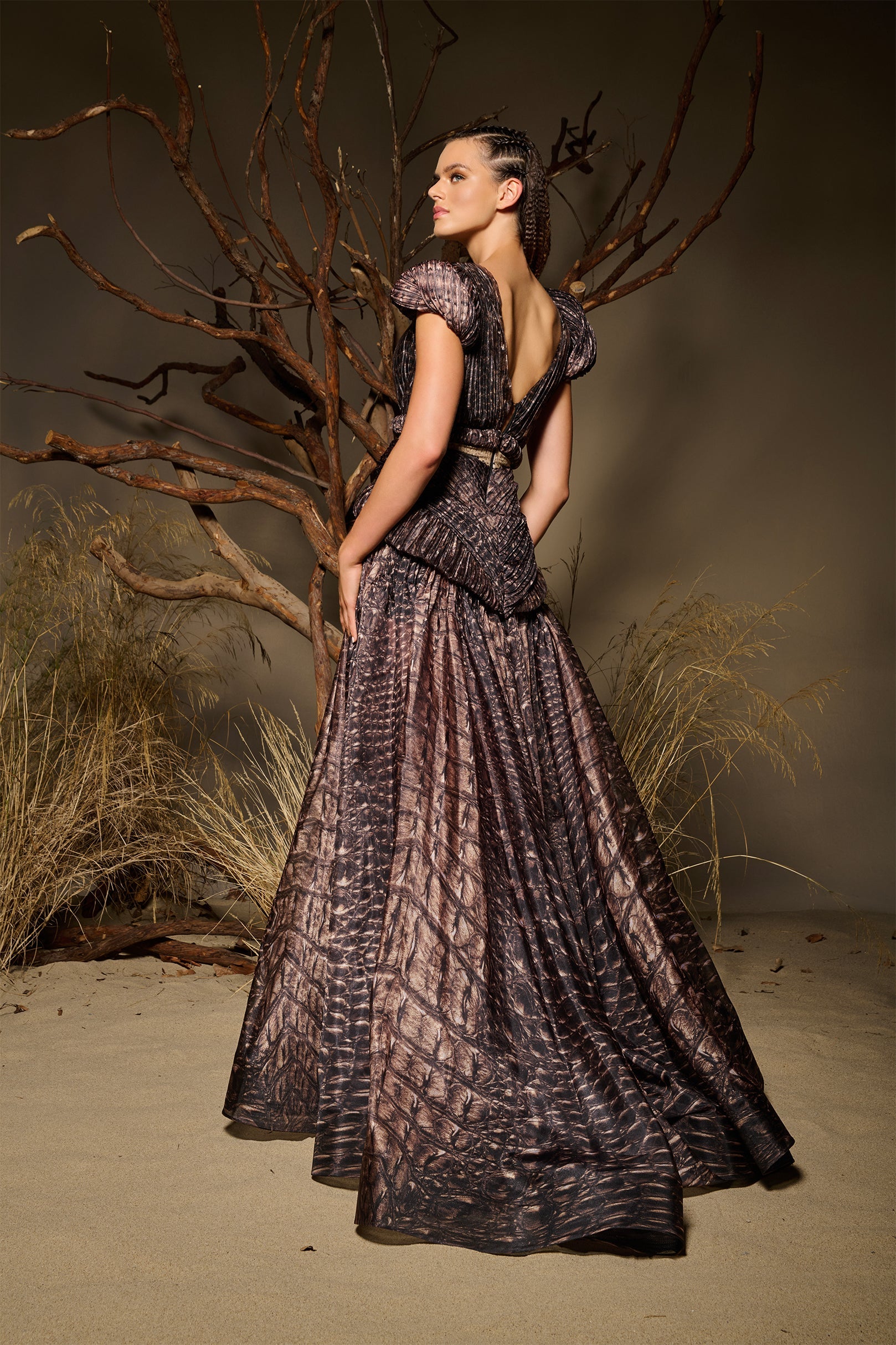 Fouad Sarkis F02922 Couture Evening Gown