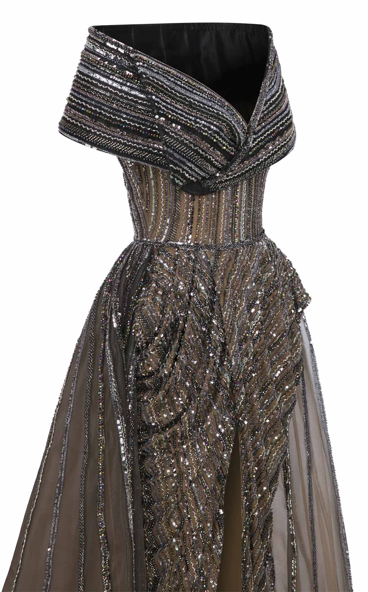 Fouad Sarkis F02929 Couture Evening Gown