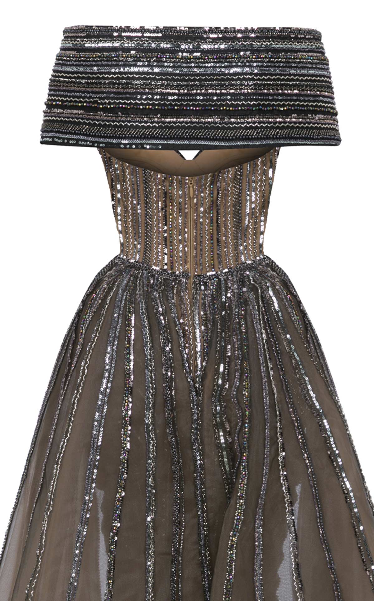 Fouad Sarkis F02929 Couture Evening Gown