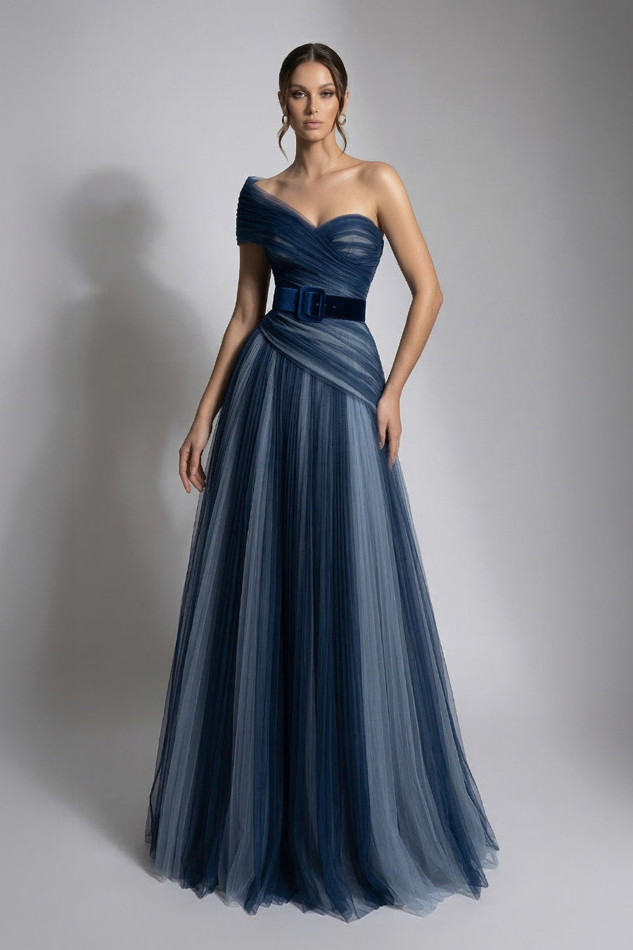 Fouad Sarkis F03008 Gradient Tulle Gown