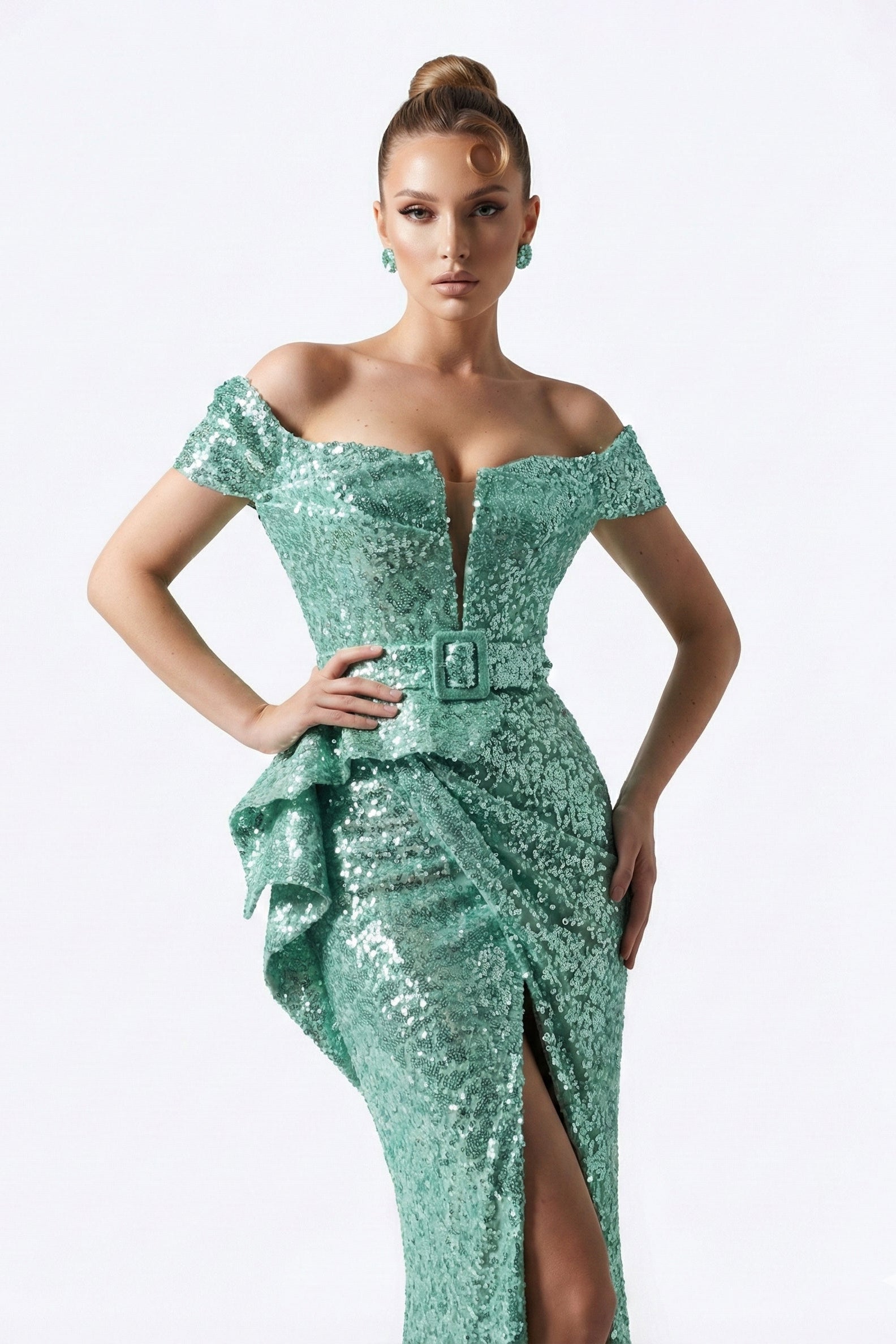 Fouad Sarkis F03028 Couture Evening Gown