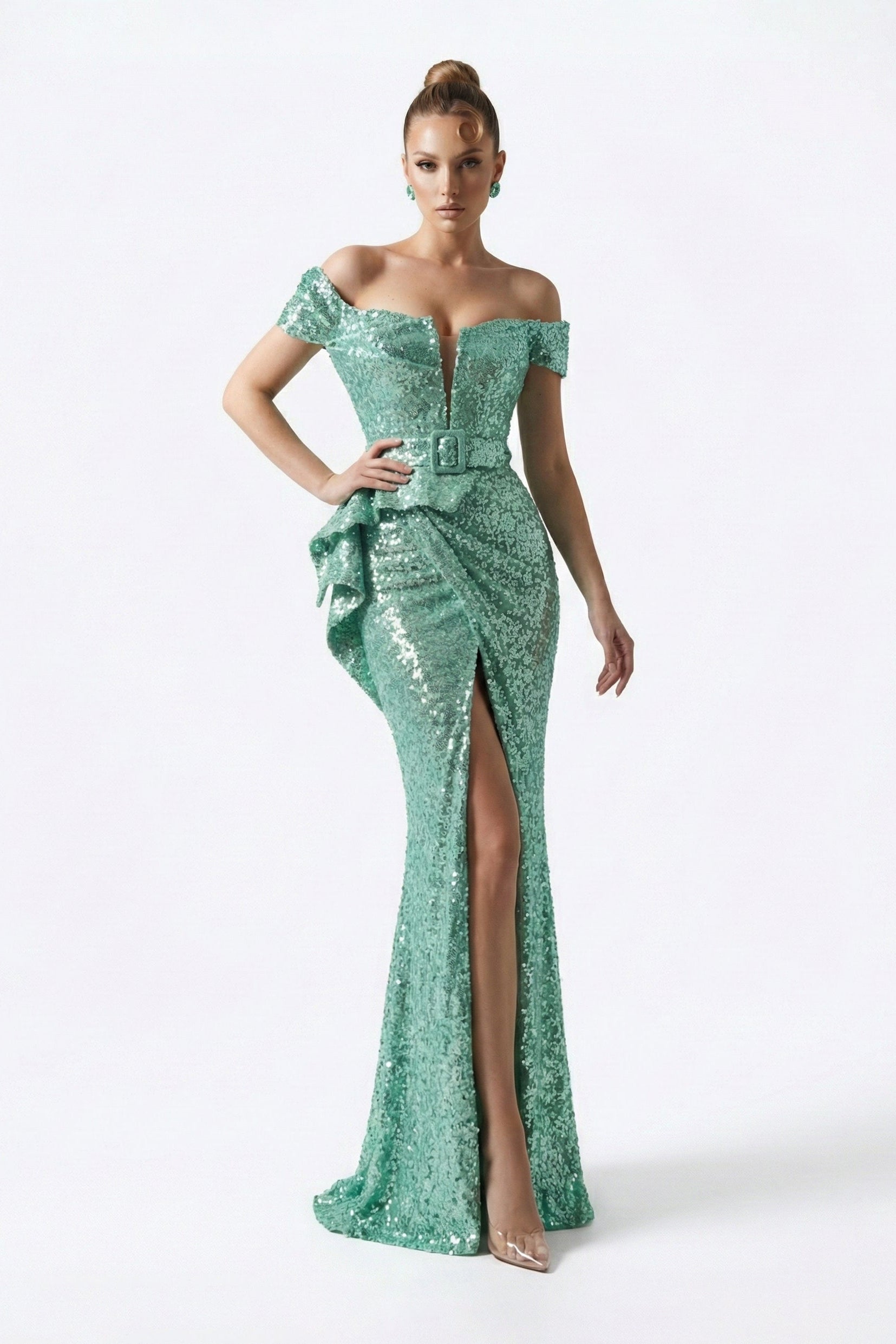 Fouad Sarkis F03028 Couture Evening Gown