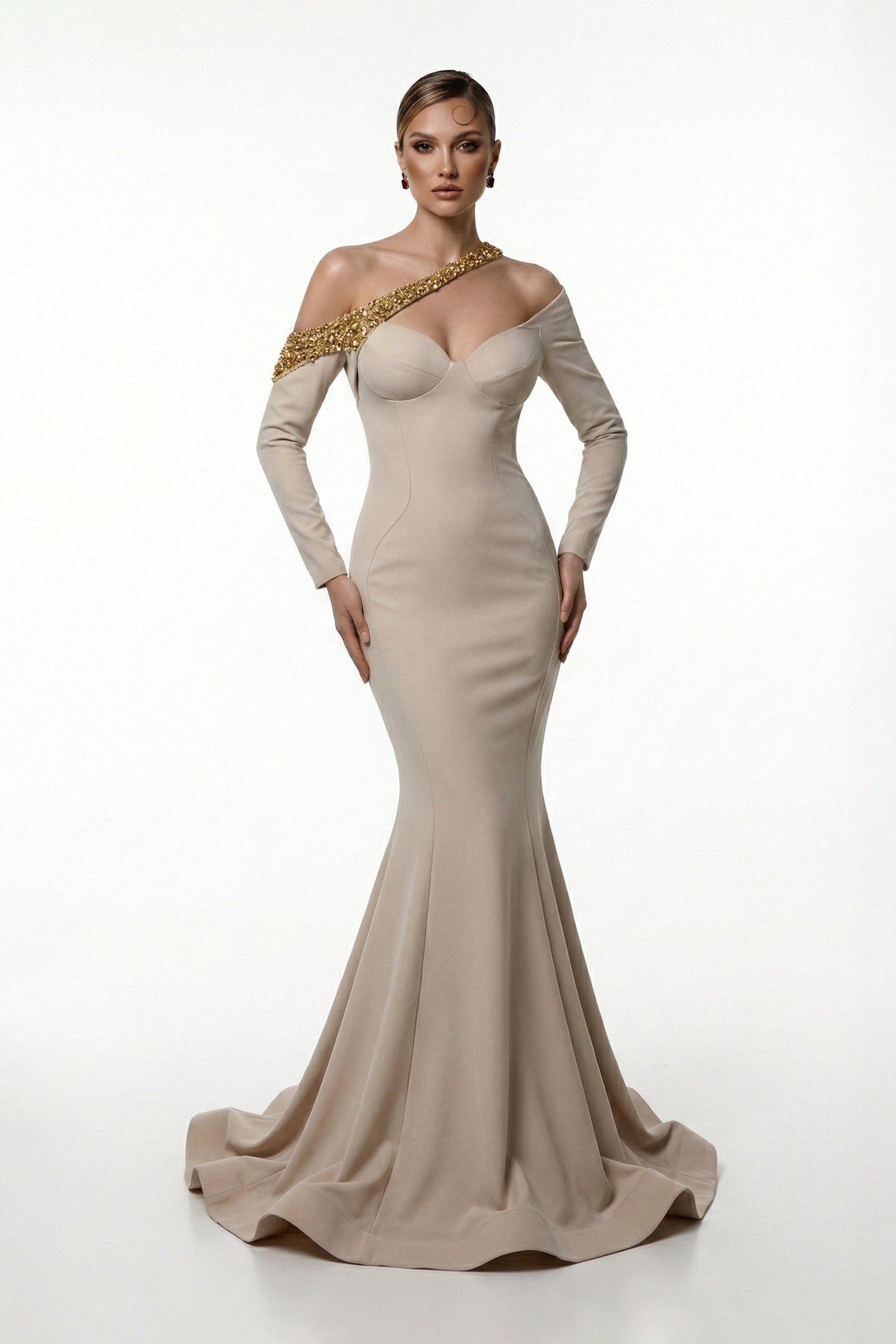 Fouad Sarkis F03030 Couture Evening Gown