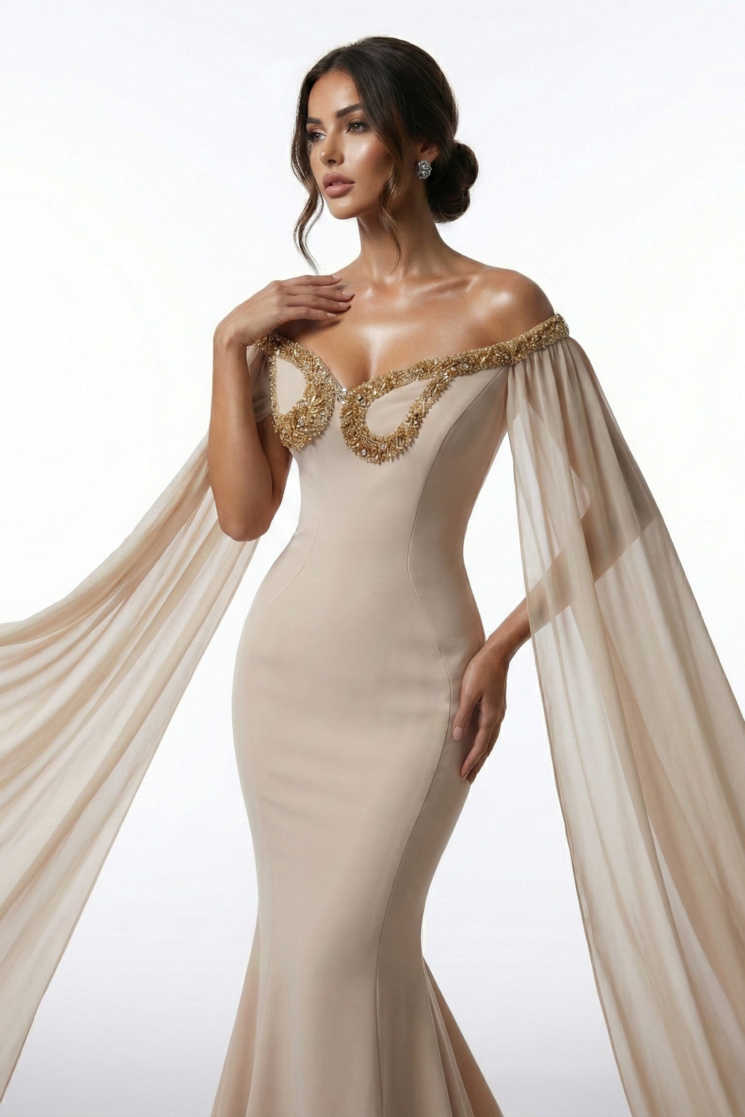 Fouad Sarkis F03031 Couture Evening Gown