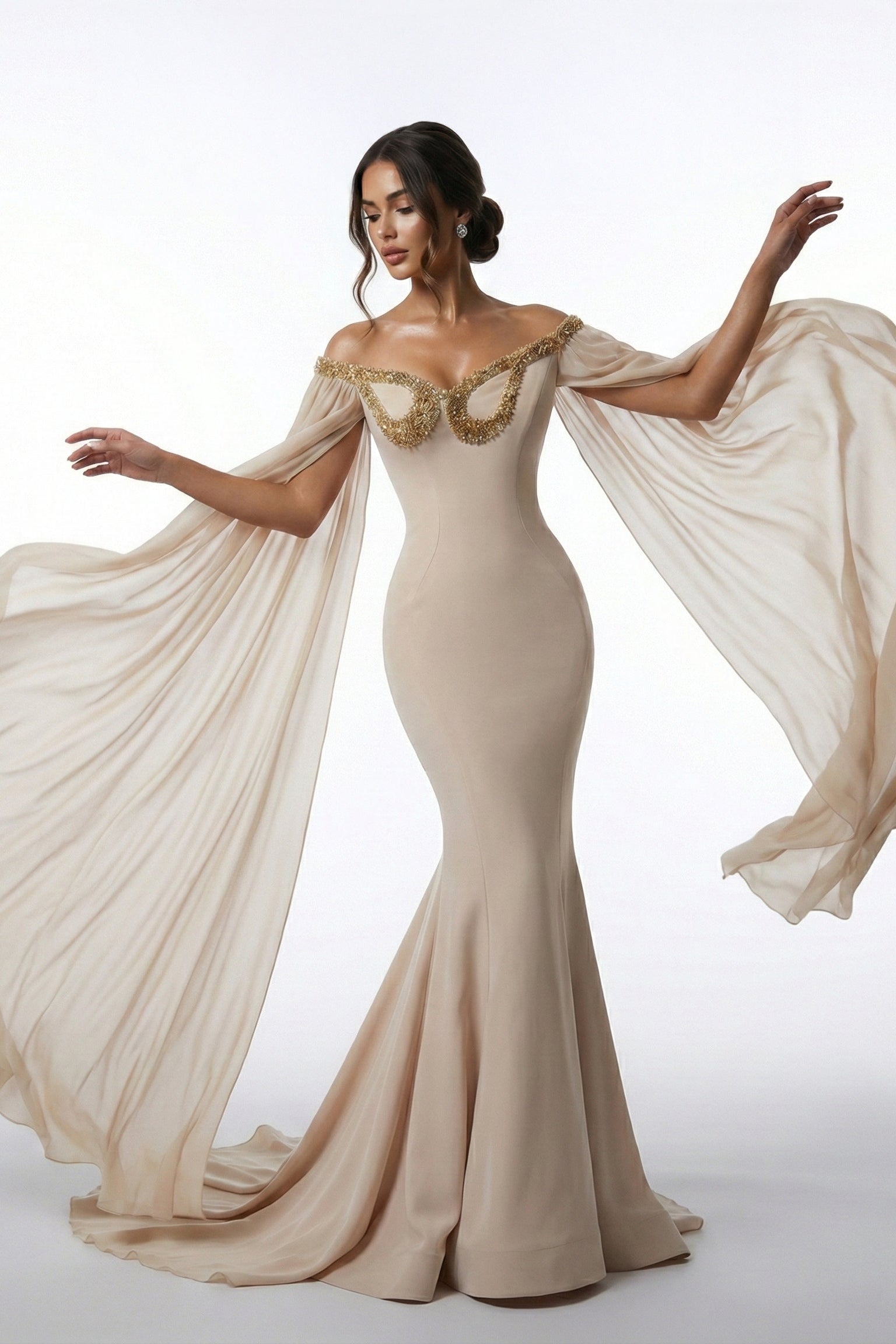 Fouad Sarkis F03031 Couture Evening Gown