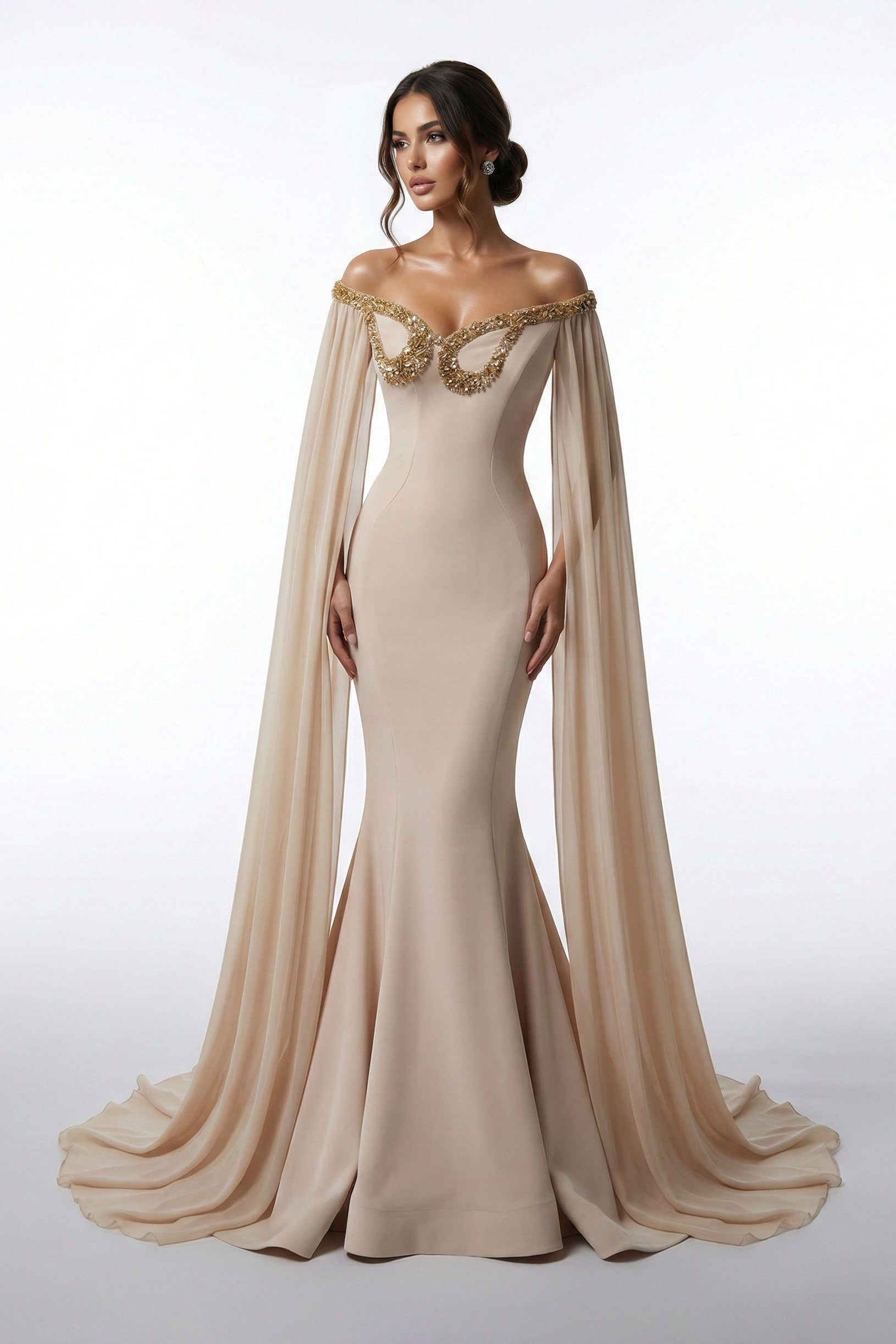Fouad Sarkis F03031 Couture Evening Gown