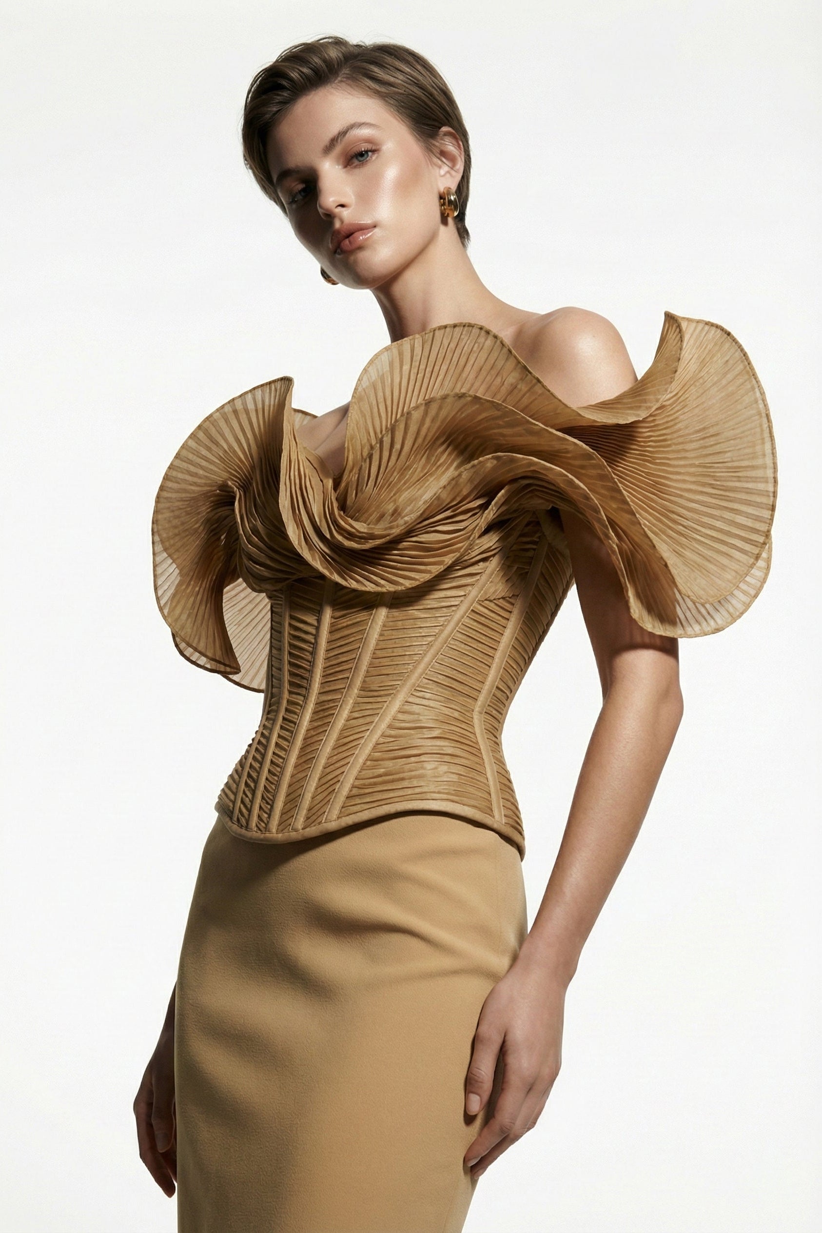 Fouad Sarkis F03032 Couture Evening Gown