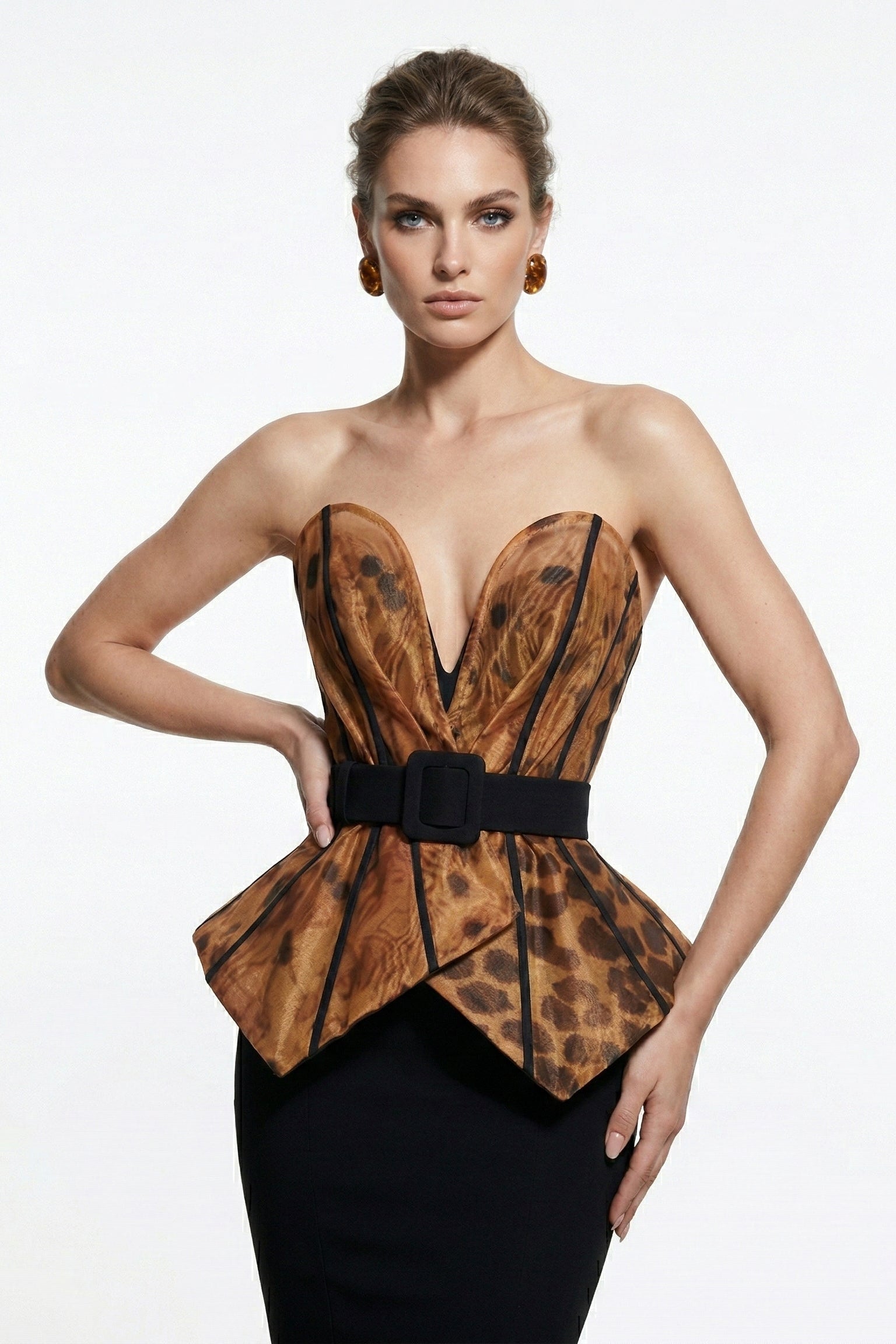 Fouad Sarkis F03035 Couture Evening Gown
