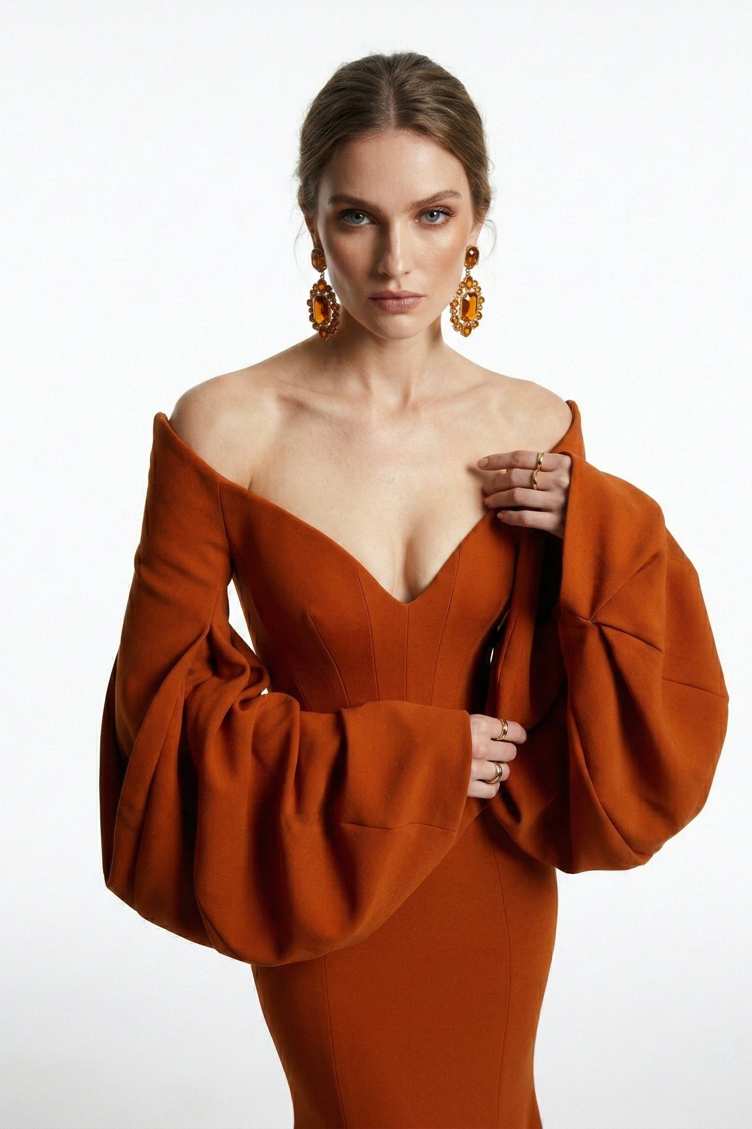 Fouad Sarkis F03036 Couture Evening Gown