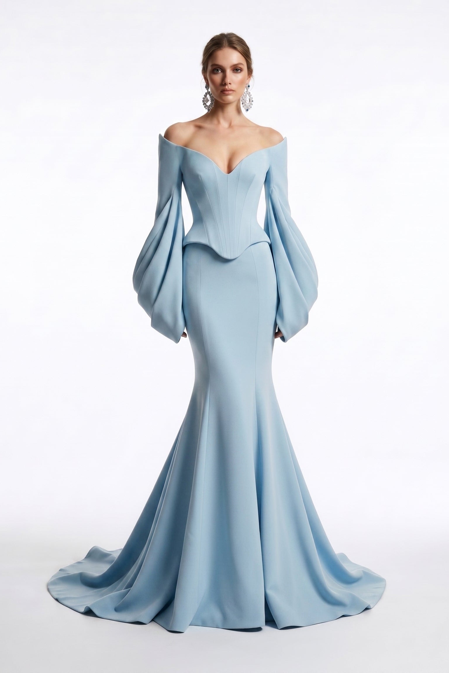 Fouad Sarkis F03036 Couture Evening Gown