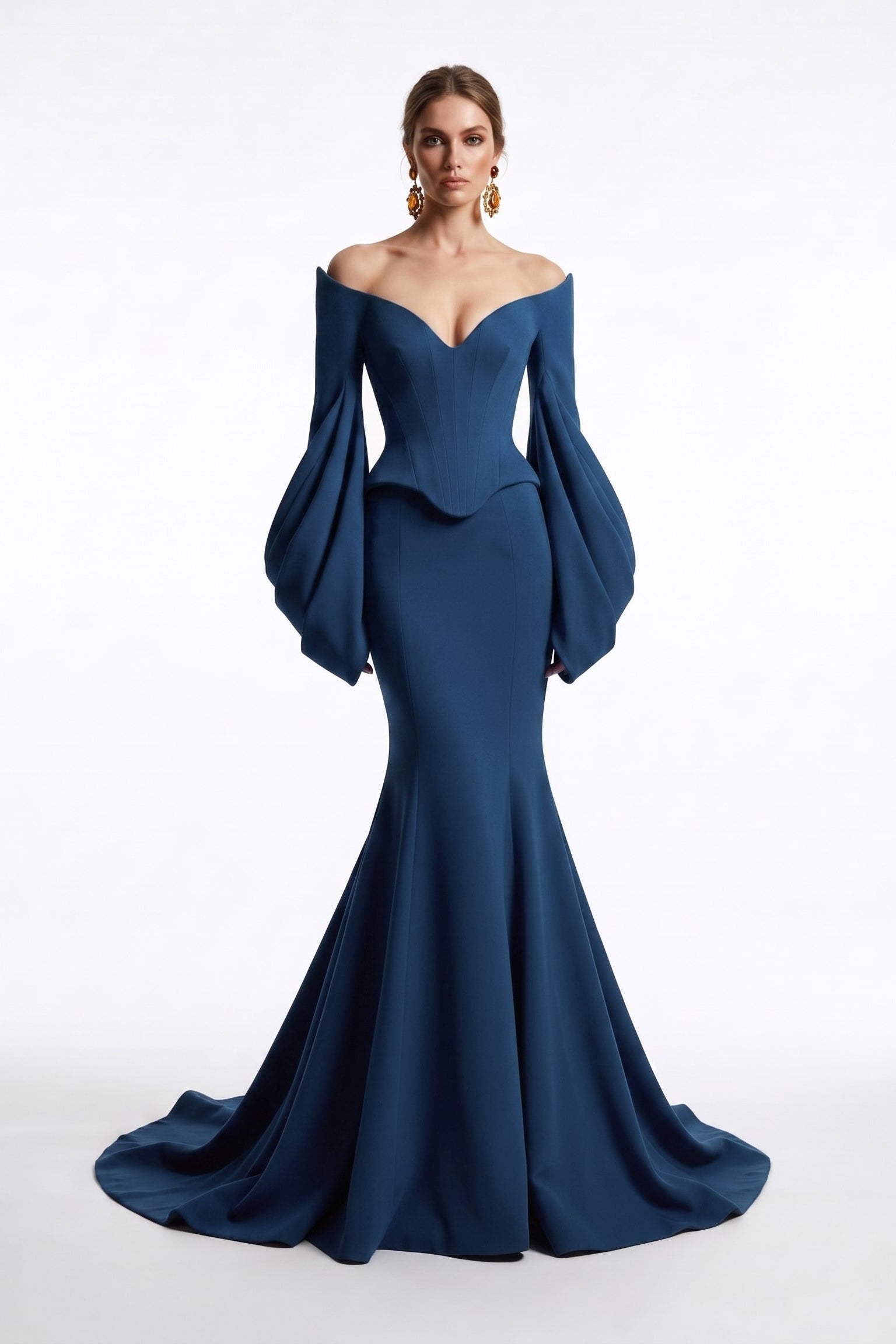 Fouad Sarkis F03036 Couture Evening Gown