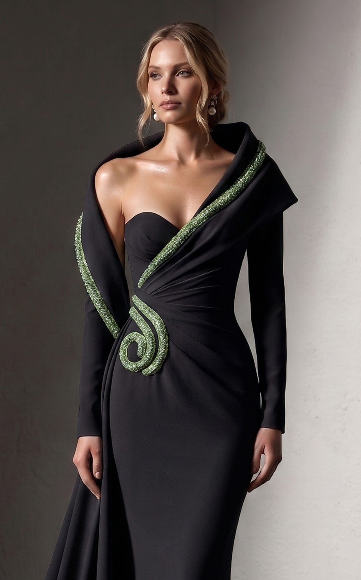 Fouad Sarkis F03038 Couture Evening Gown