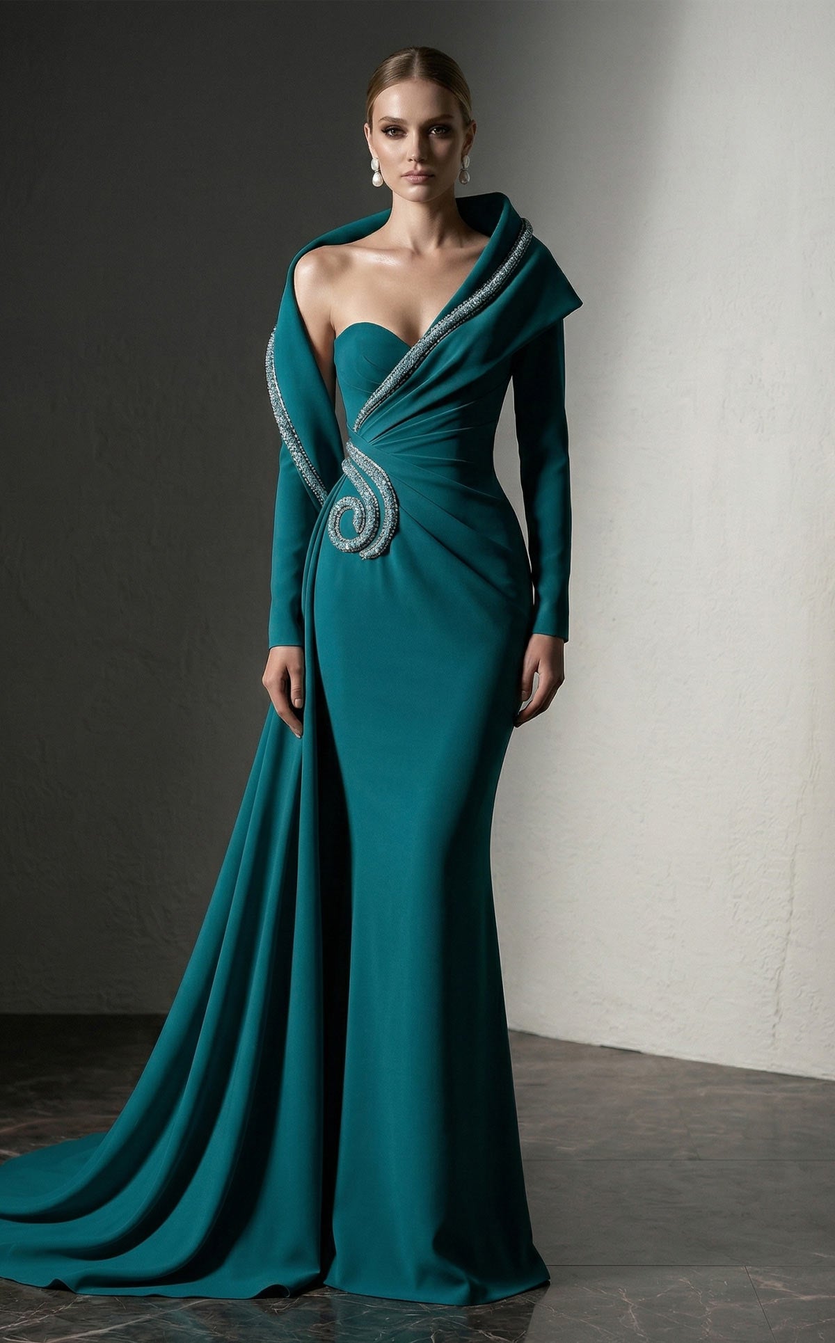 Fouad Sarkis F03038 Couture Evening Gown