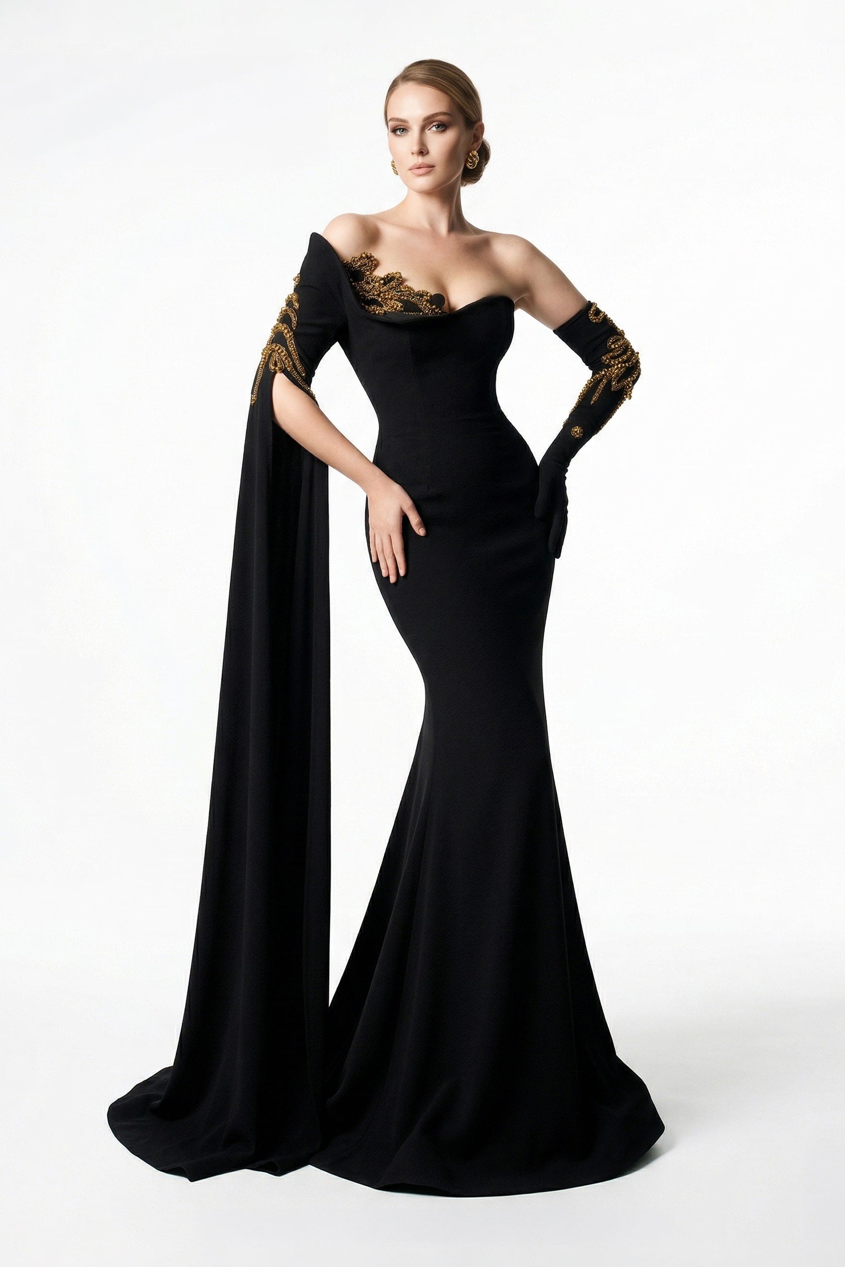 Fouad Sarkis F2606A Couture Evening Gown