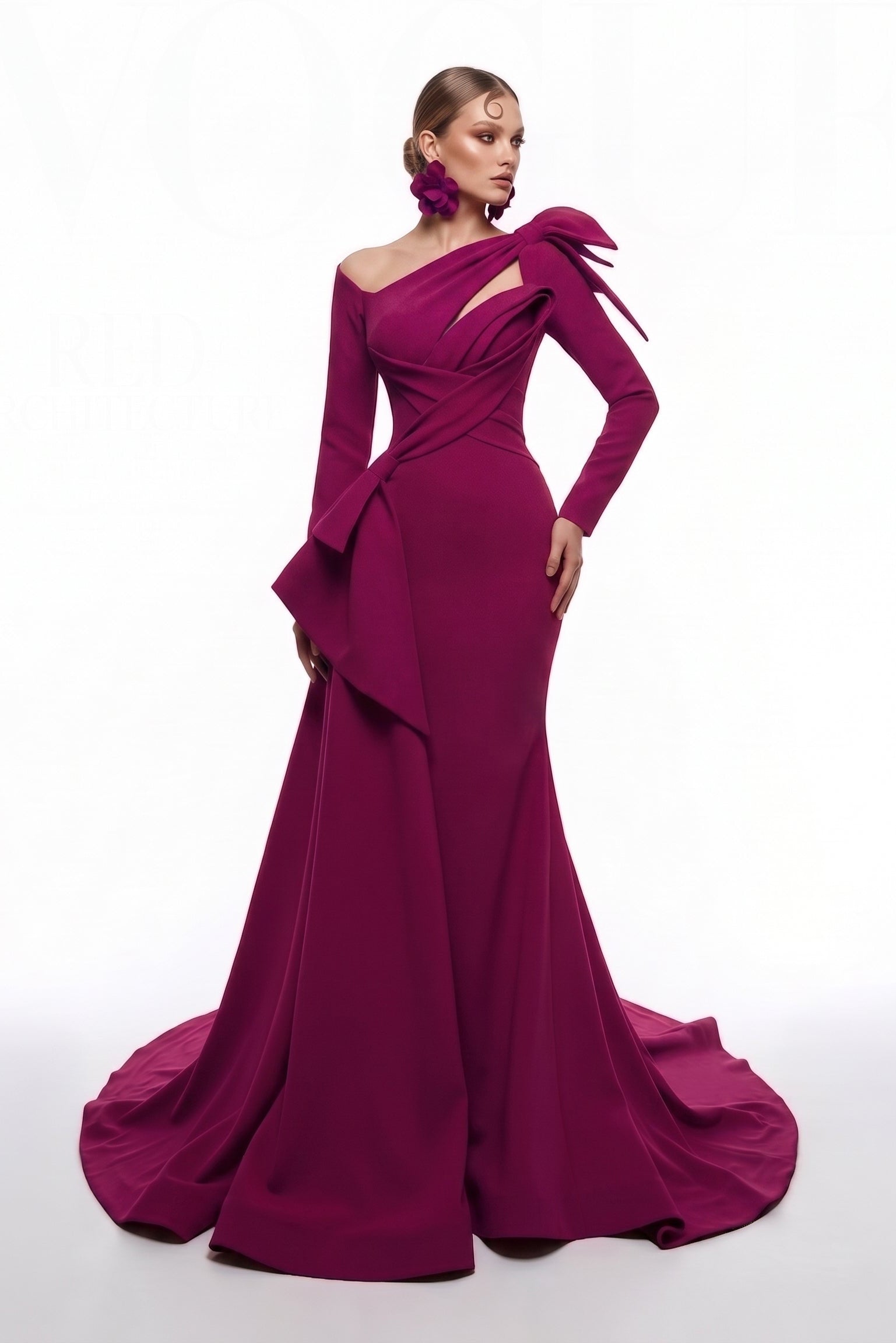 Fouad Sarkis F3001 Couture Evening Gown