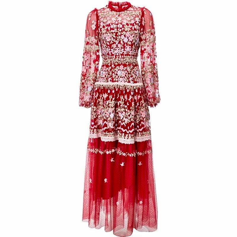 DRESS STYLE - SY322-maxi dress-onlinemarkat-Red-XS - US 2-onlinemarkat