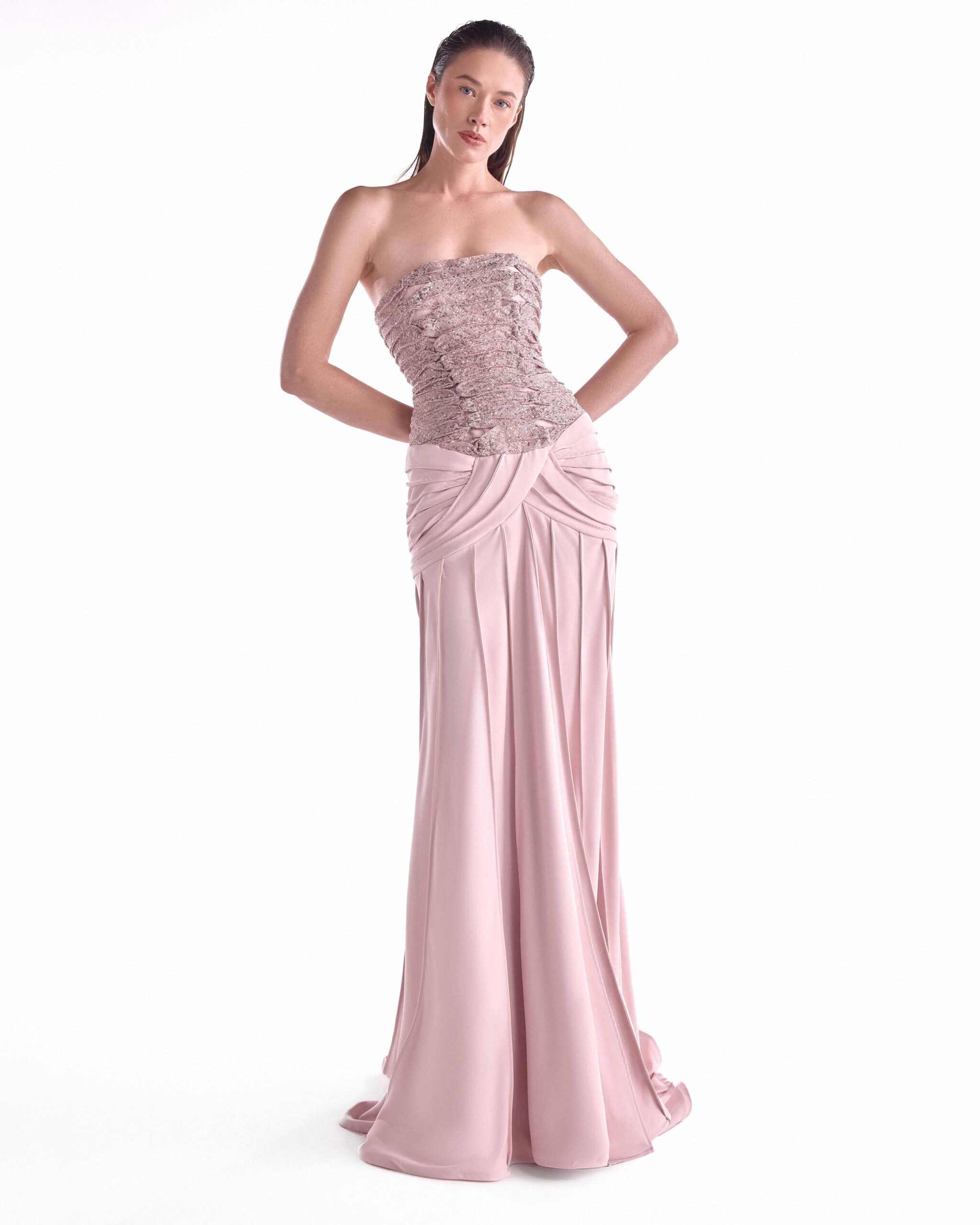 Soft Powder Pink Beauty Woven in Texture and Light G2129