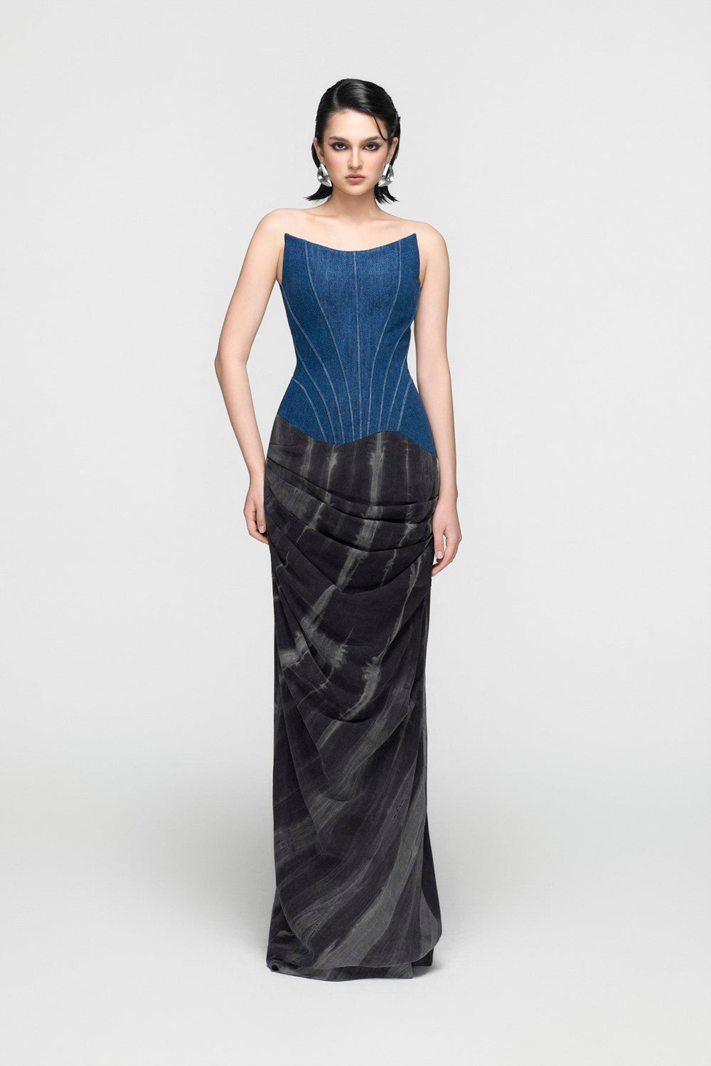 Twisted Drape Corset Dress