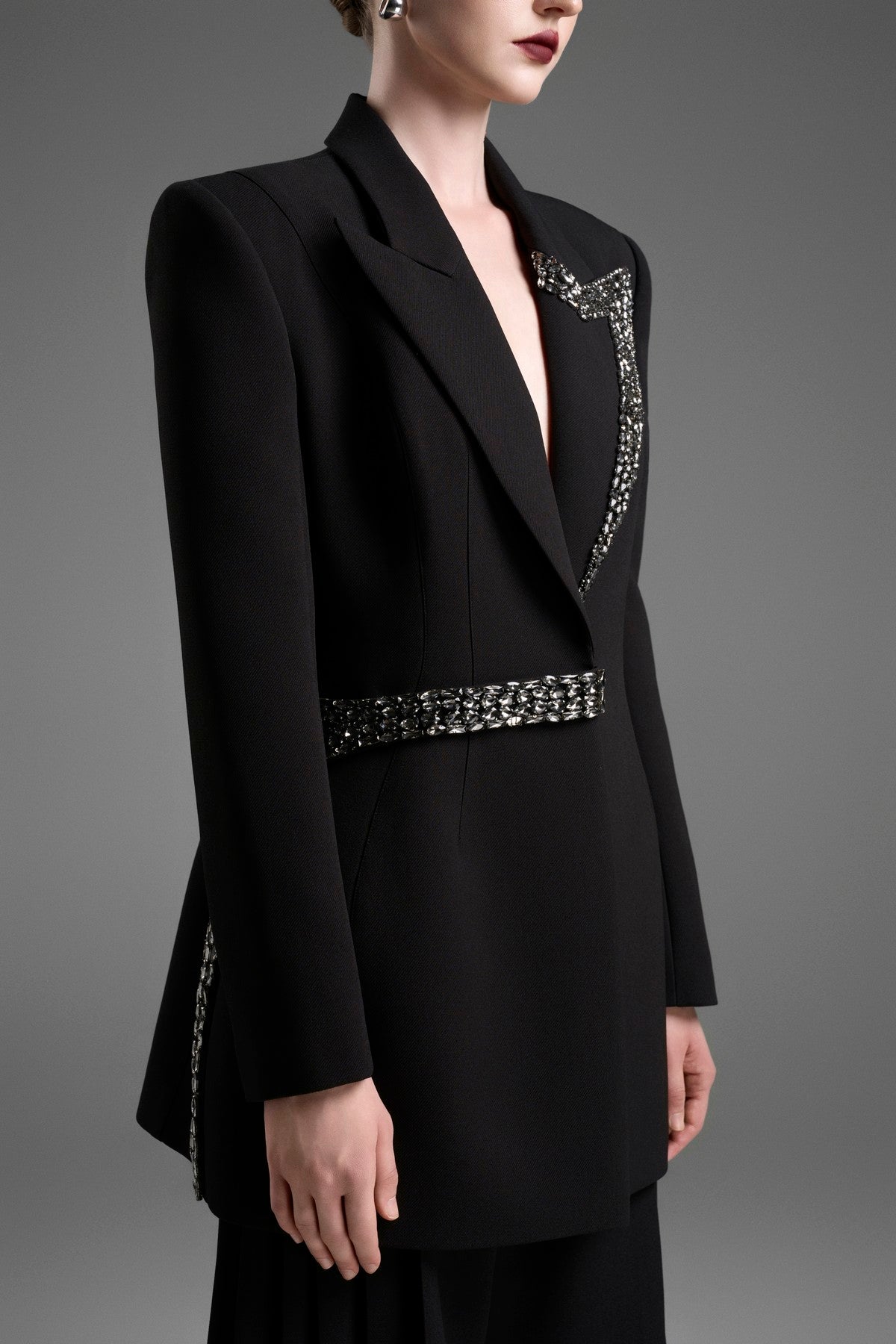 Wide-Leg Trousers with Multi-Pleat Detailing on the Sides