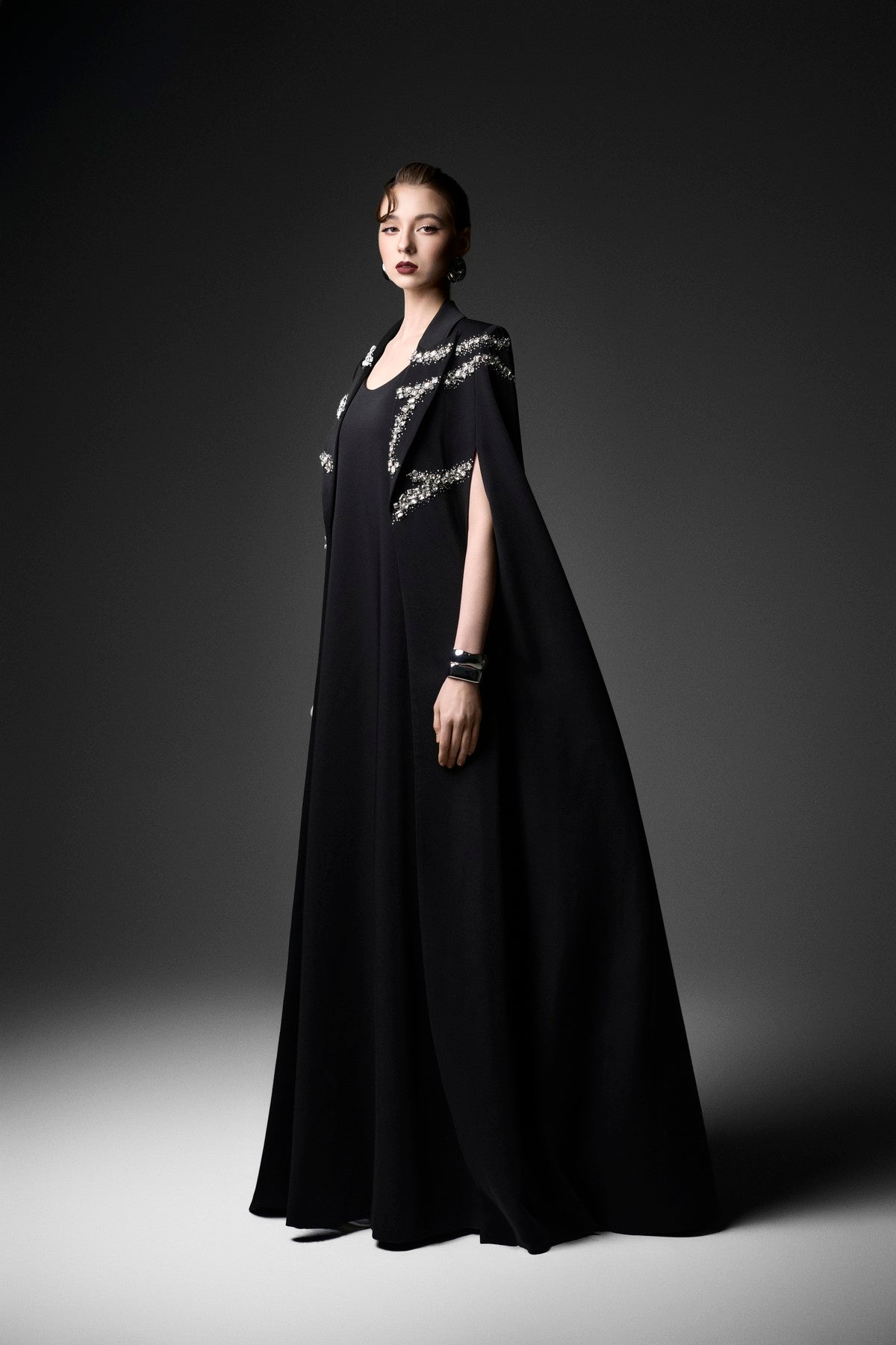 Wave Satin Cape