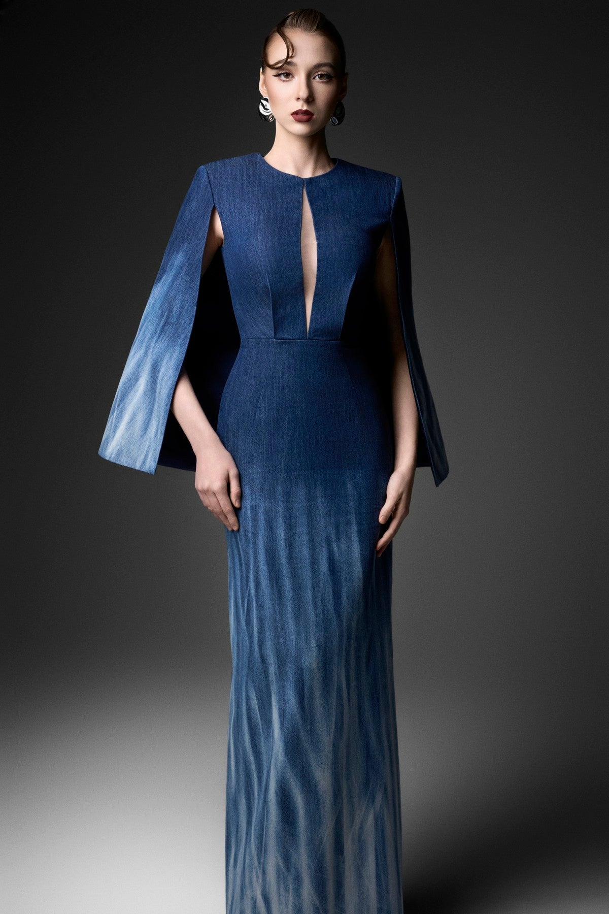 Ombré Cape Dress