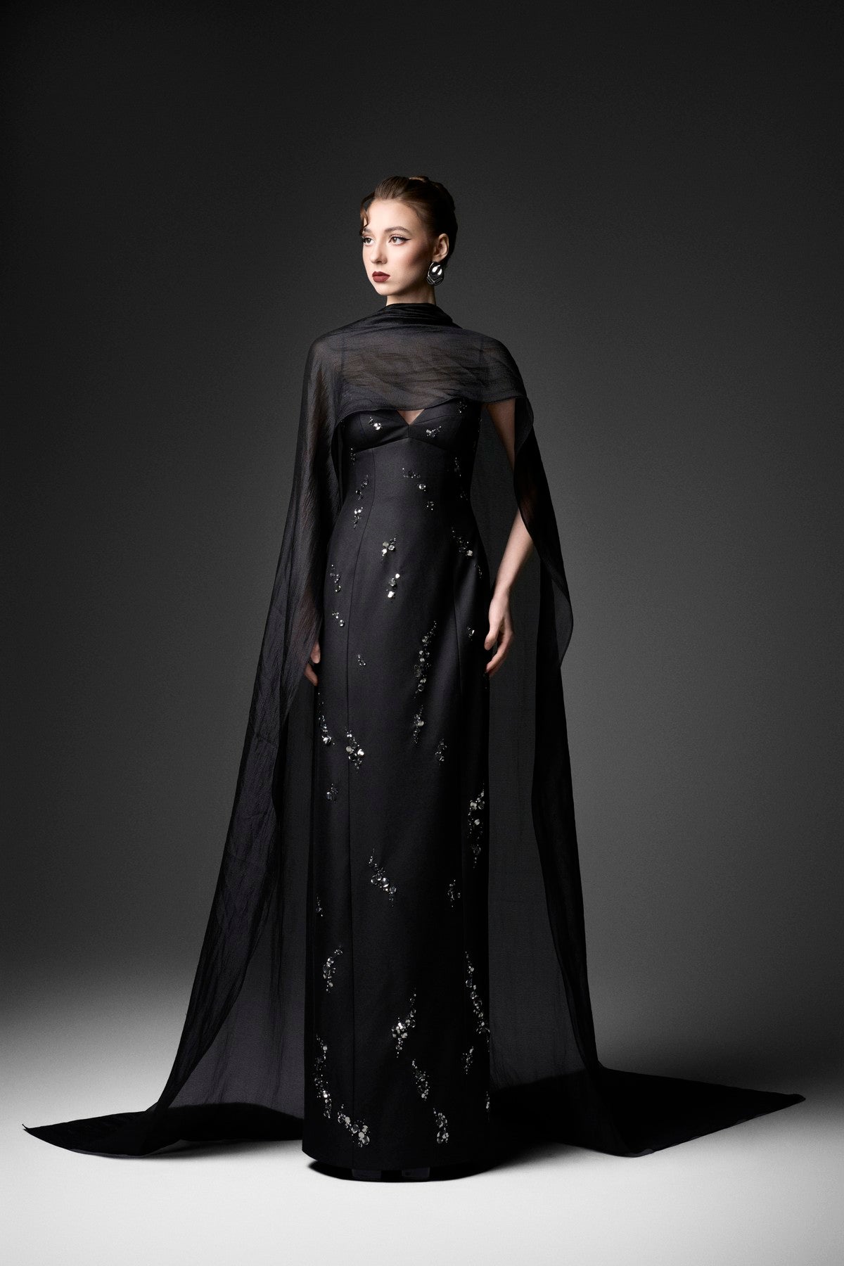 Cat-Eye Column Dress