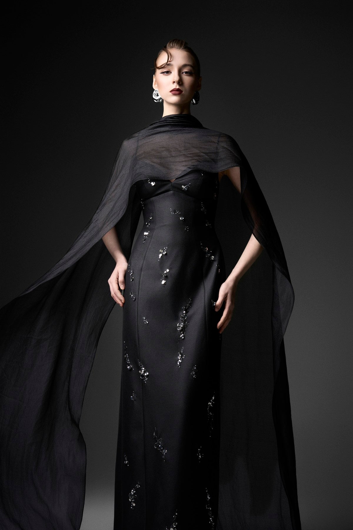 Cat-Eye Column Dress
