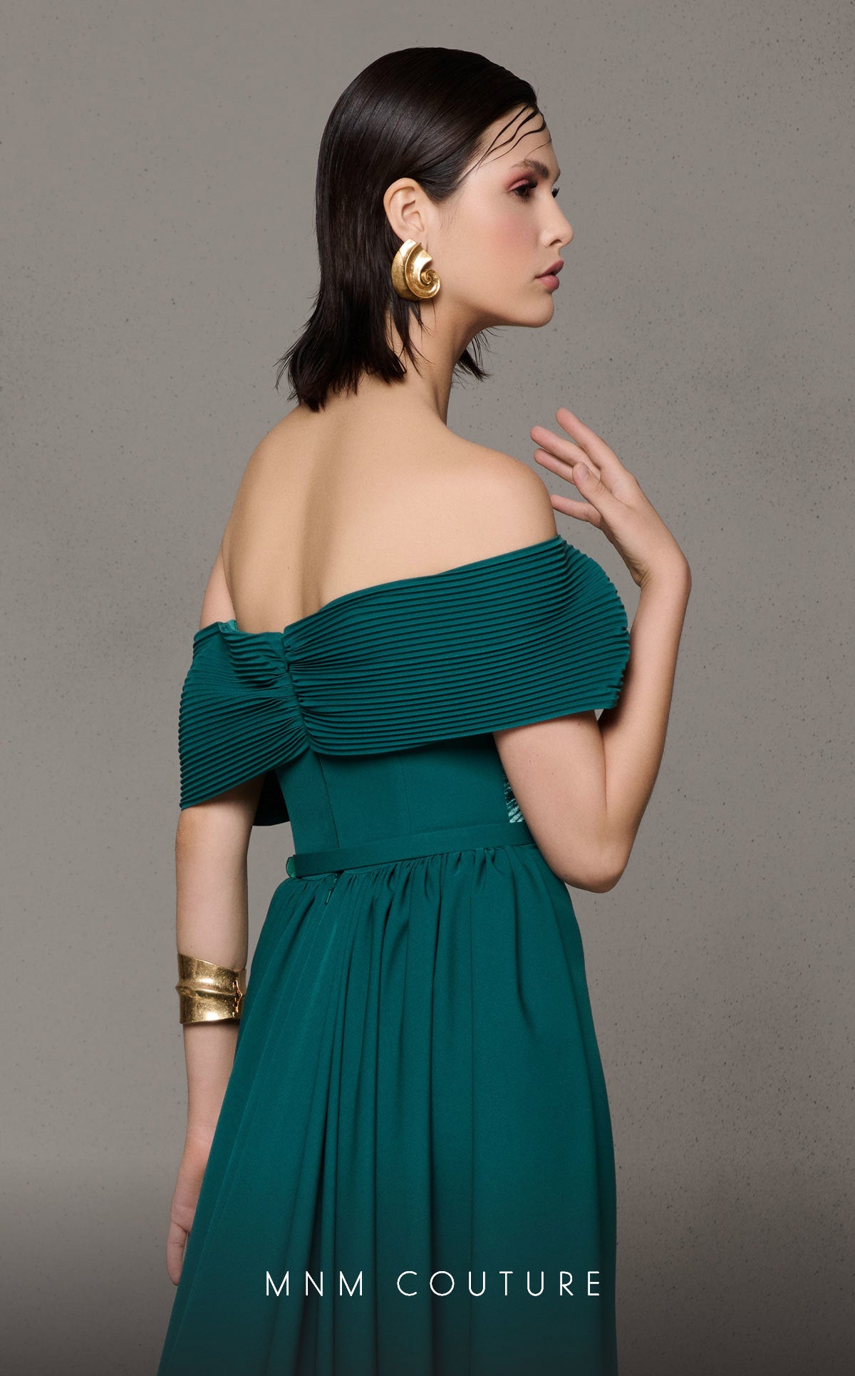 Green Long Evening Dress N0627