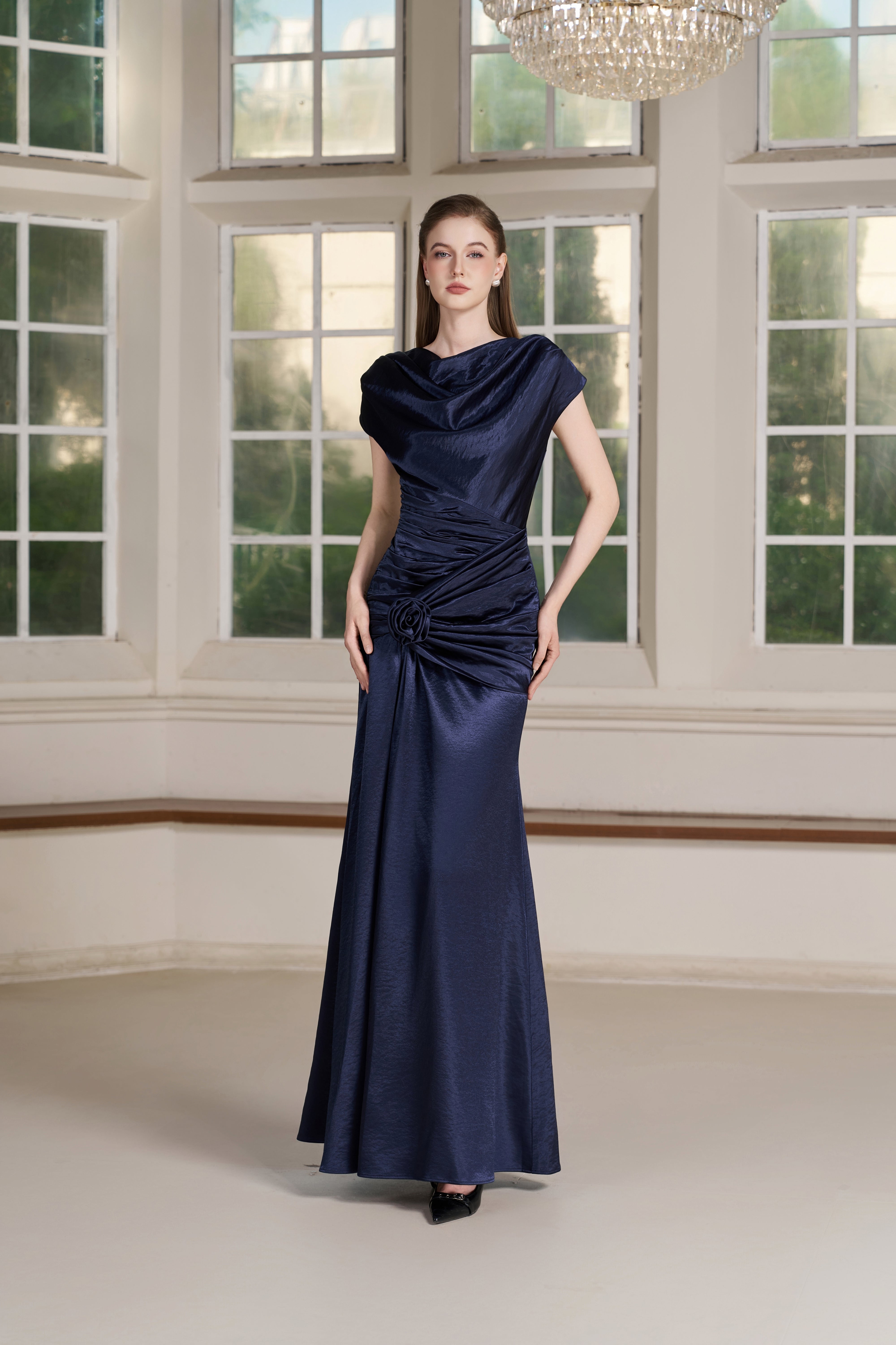 Ina Dress – Diva Blue Maxi Dress