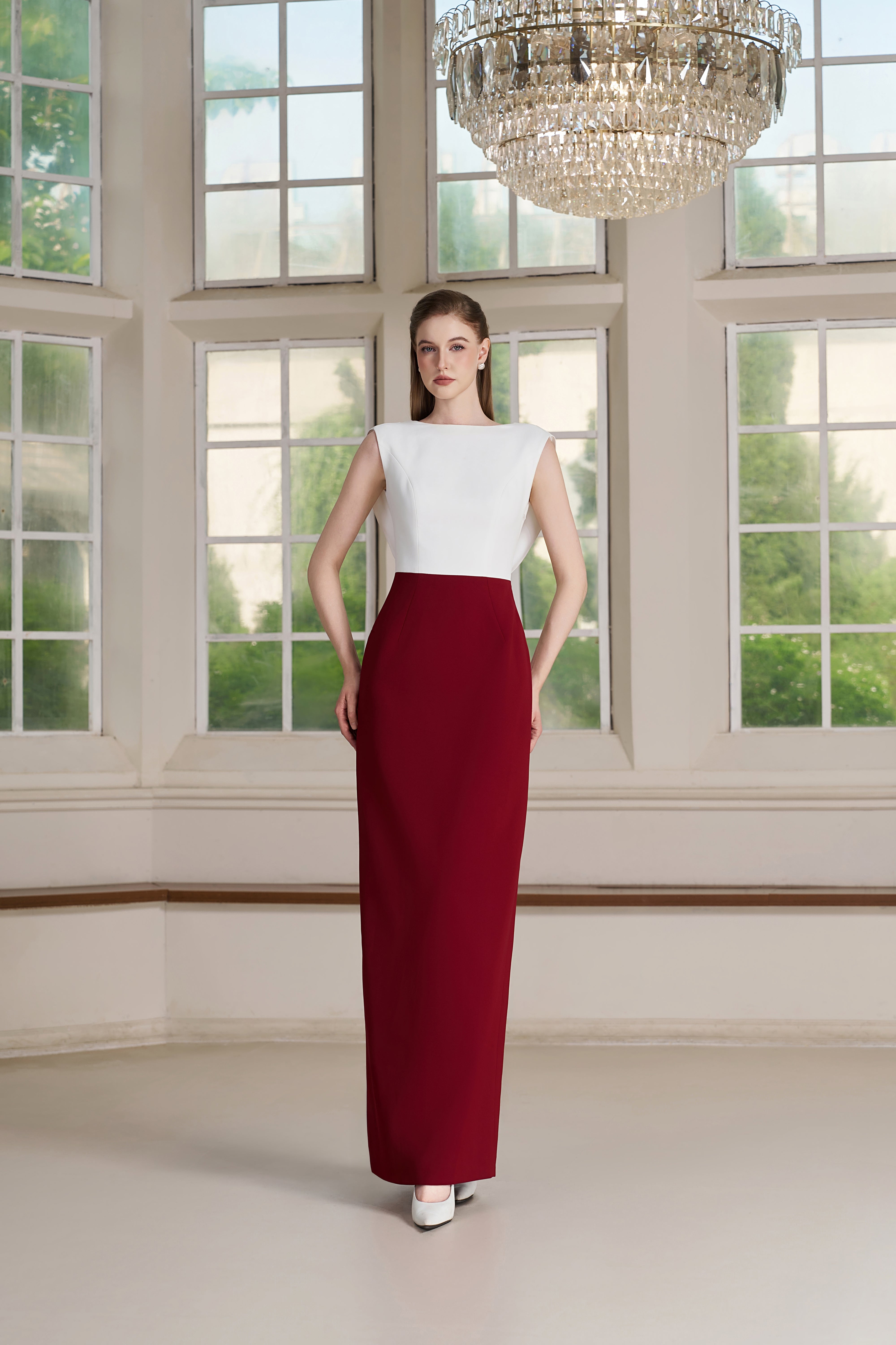 Ira Dress – Burgundy Maxi Dress