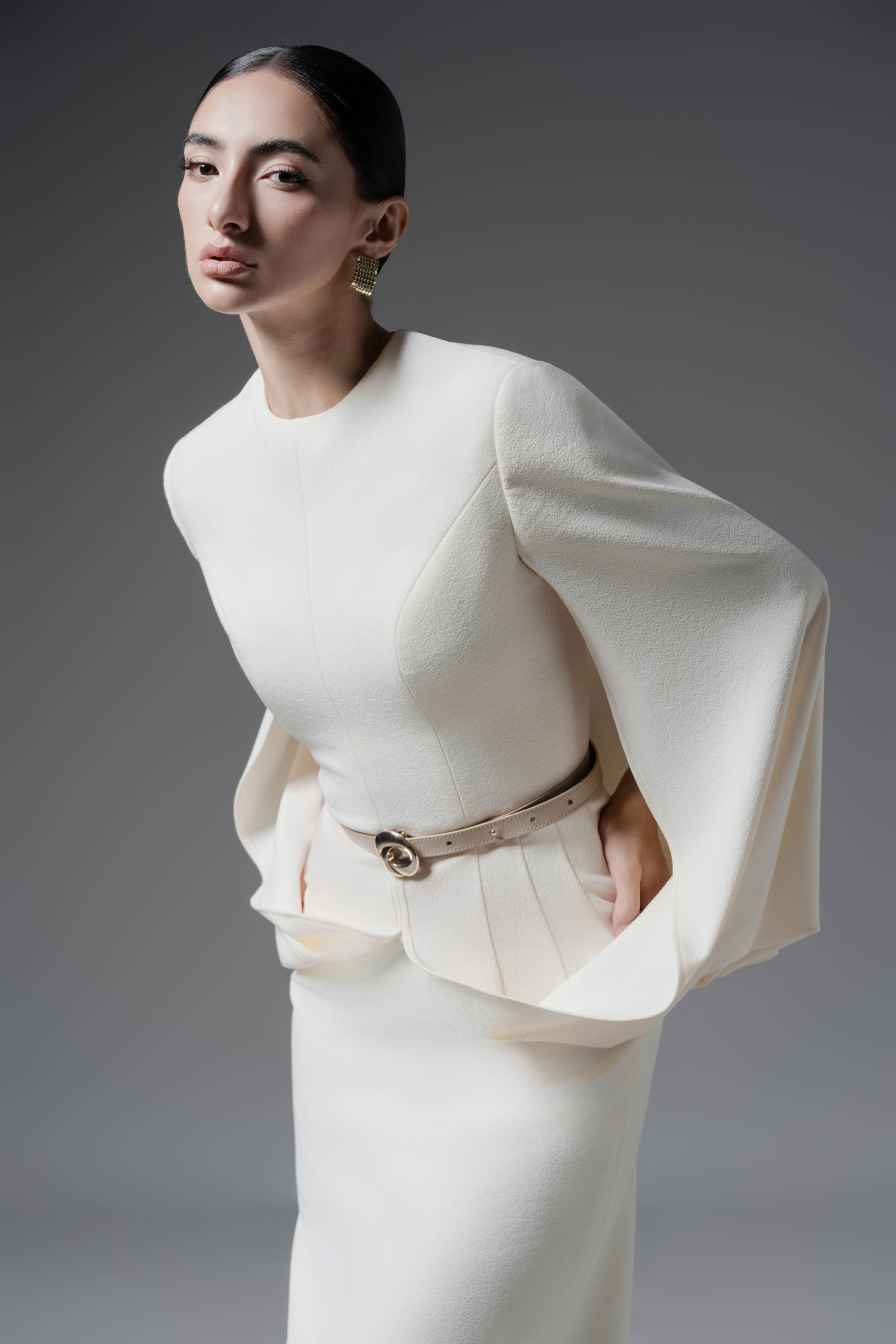 Ivory Curve Dress