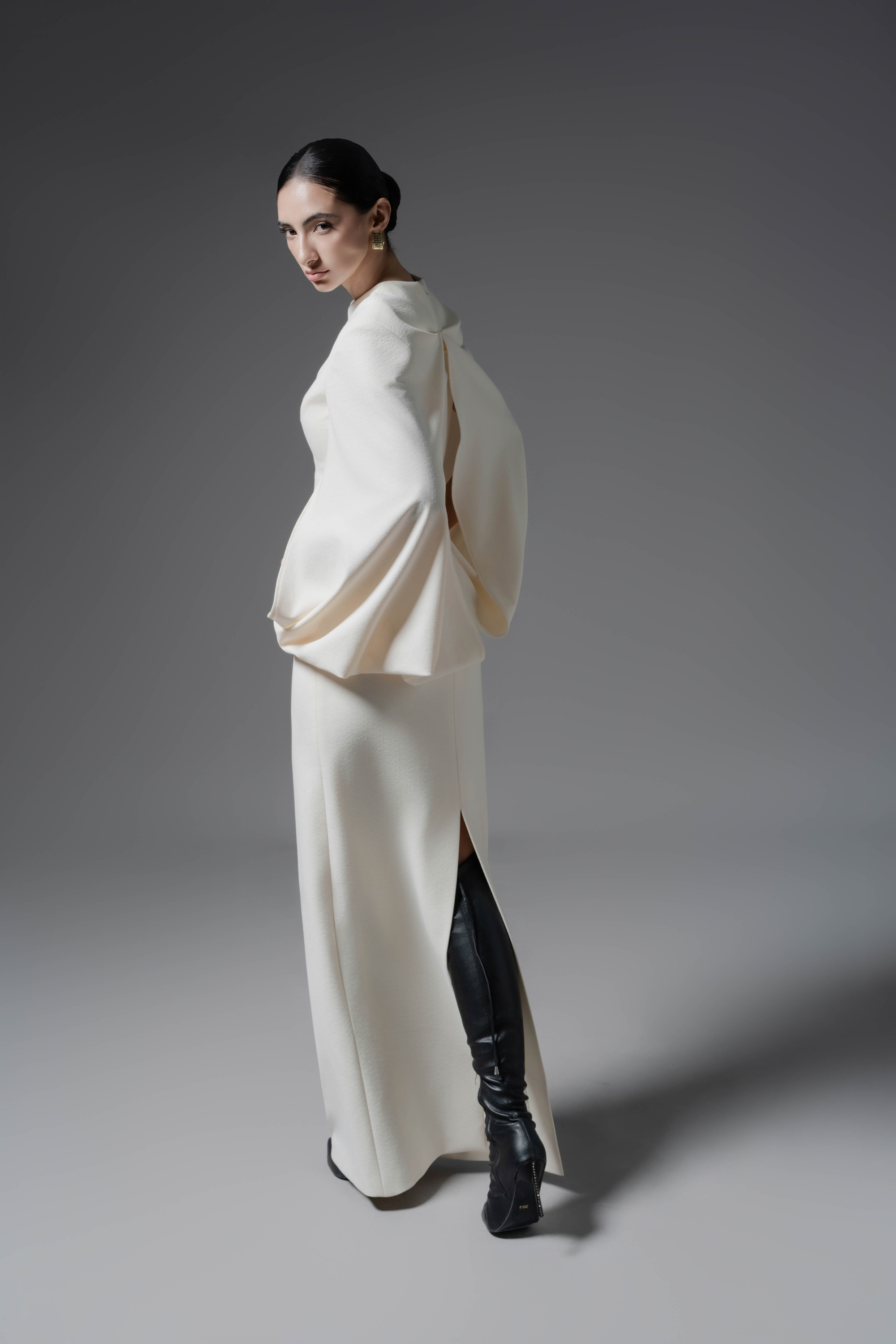 Ivory Curve Dress