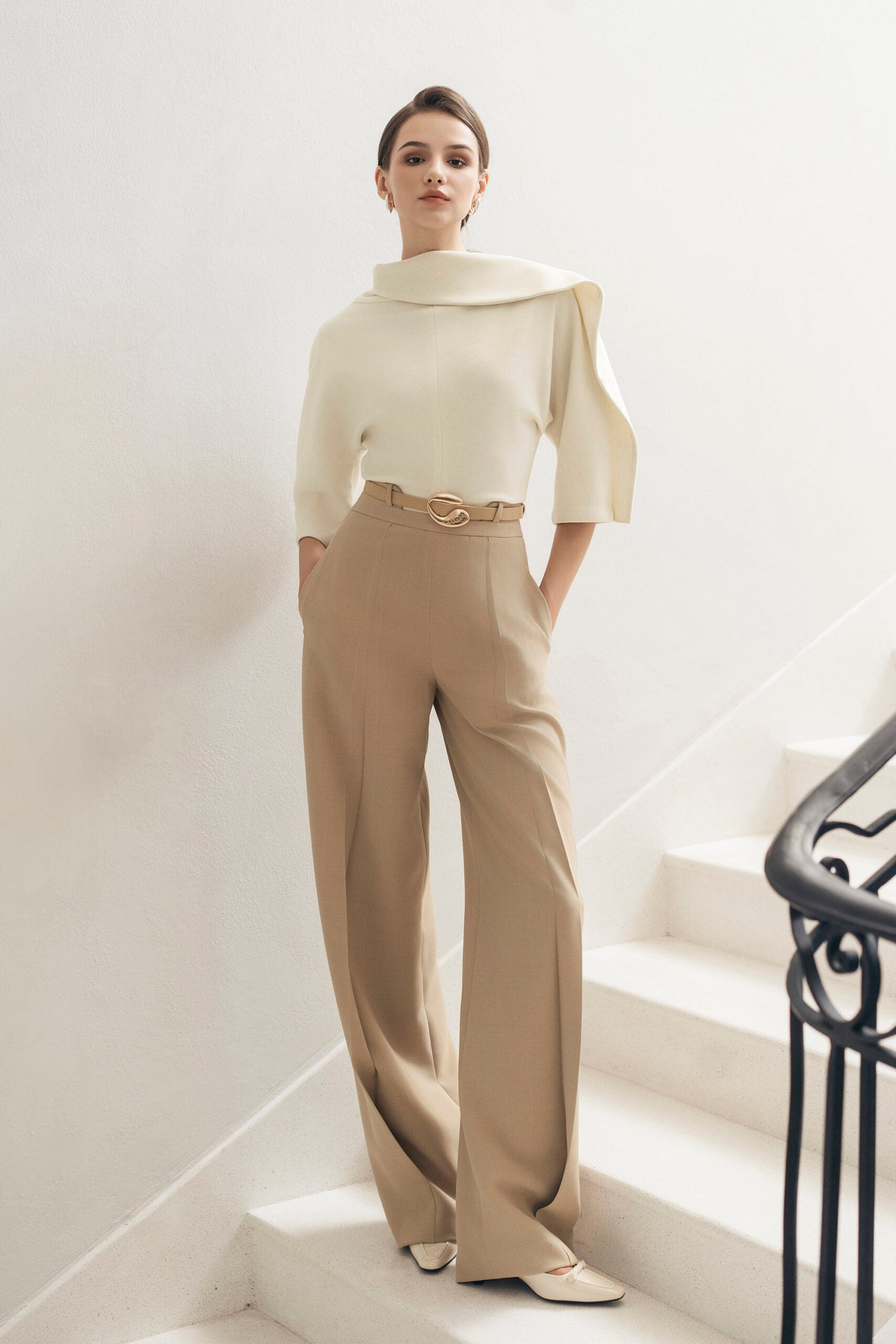 Khaki Hem Pants