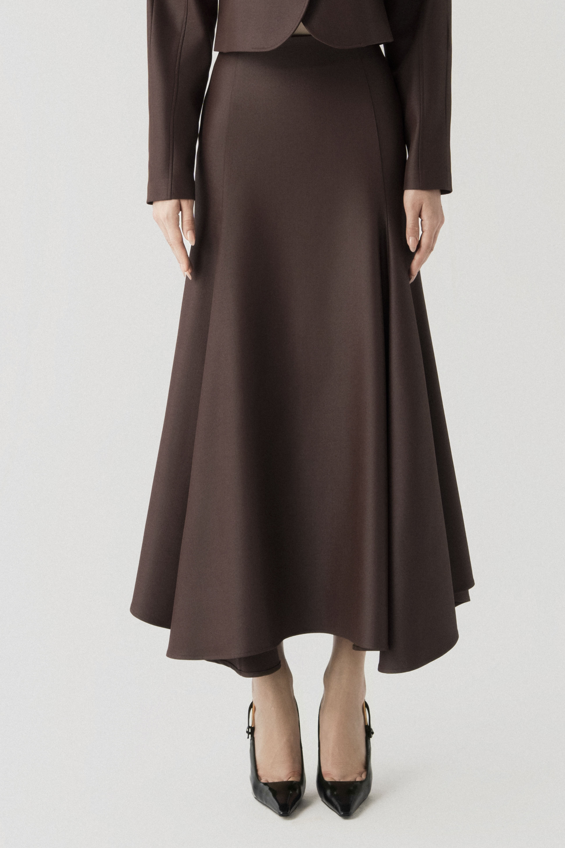 Halo Fishtail Skirt in Chicory Coffee